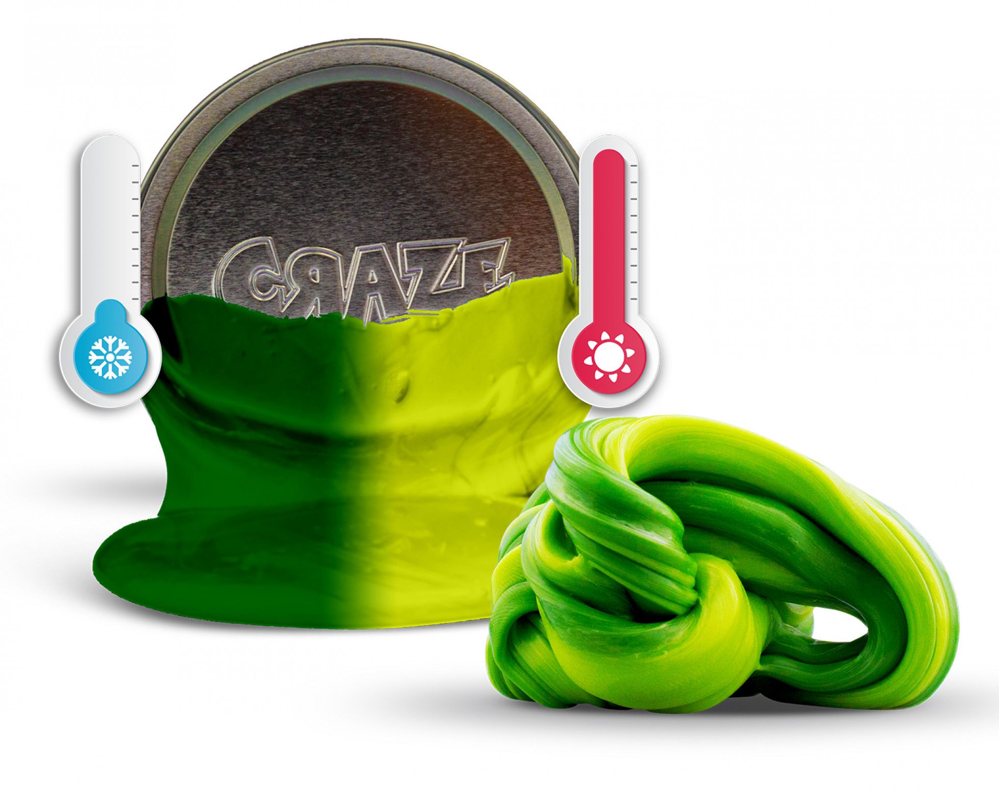 Plastilina magica Magic Dough Verde Schimbator - Craze 4