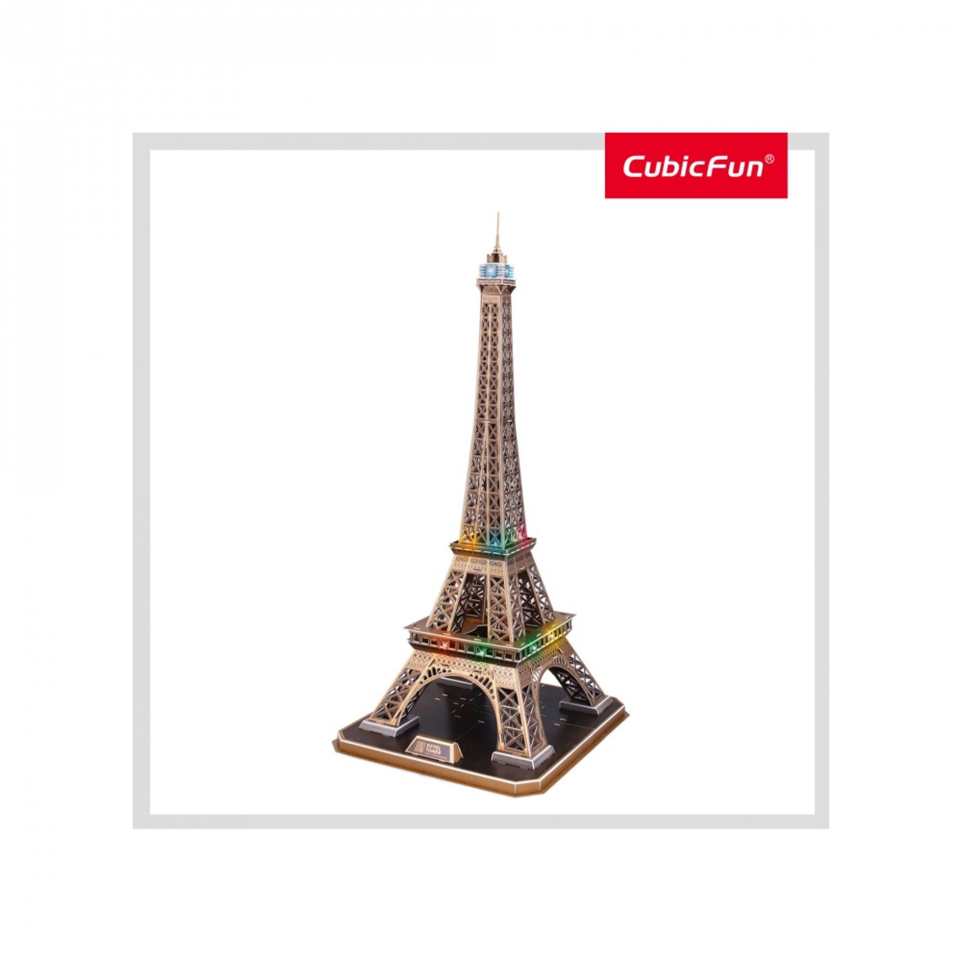 Puzzle 3D LED Turnul Eiffel - CubicFun 3