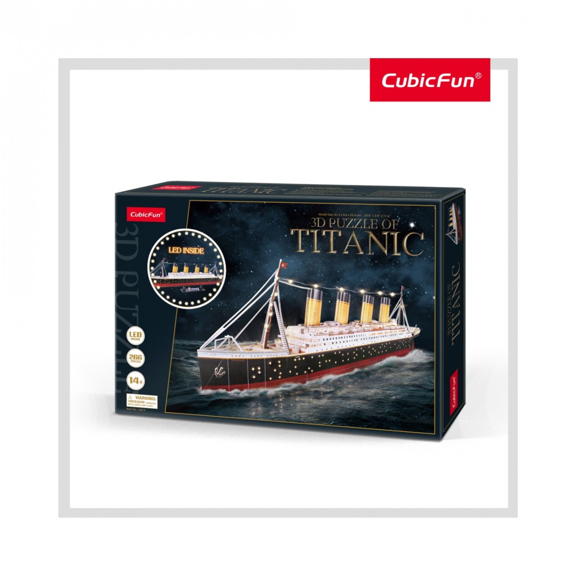 Puzzle 3D LED Titanic - CubicFun 1