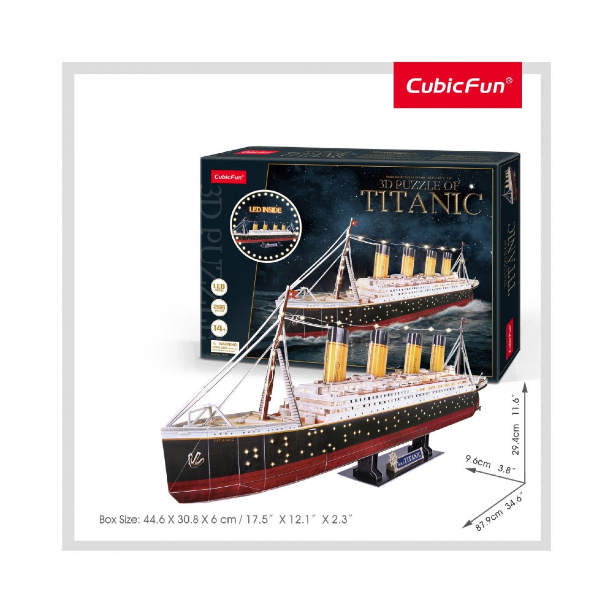 Puzzle 3D LED Titanic - CubicFun 2