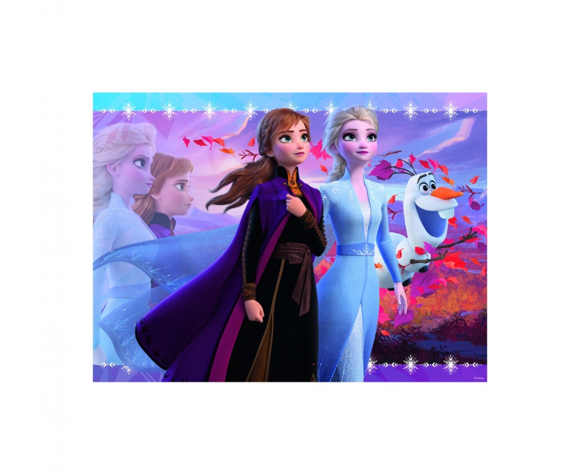 Puzzle Frozen II Elsa & Anna 100 piese Glitter - Ravensburger 2