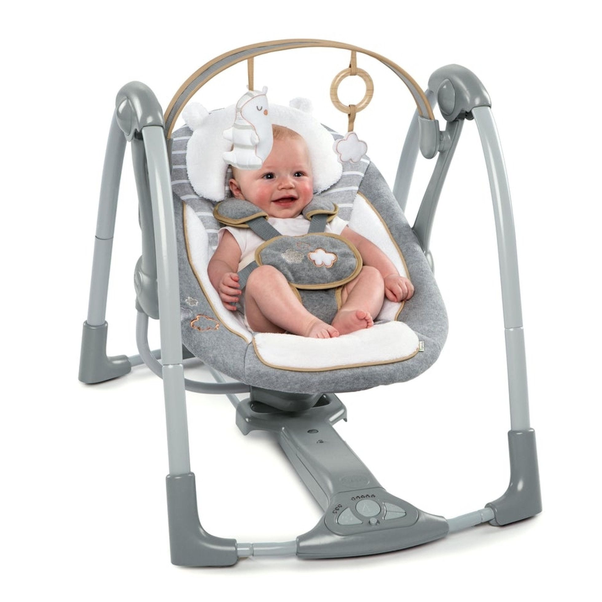 Leagan portabil Swing 'n Go Portable Swing™ Bella Teddy™ - InGenuity 2