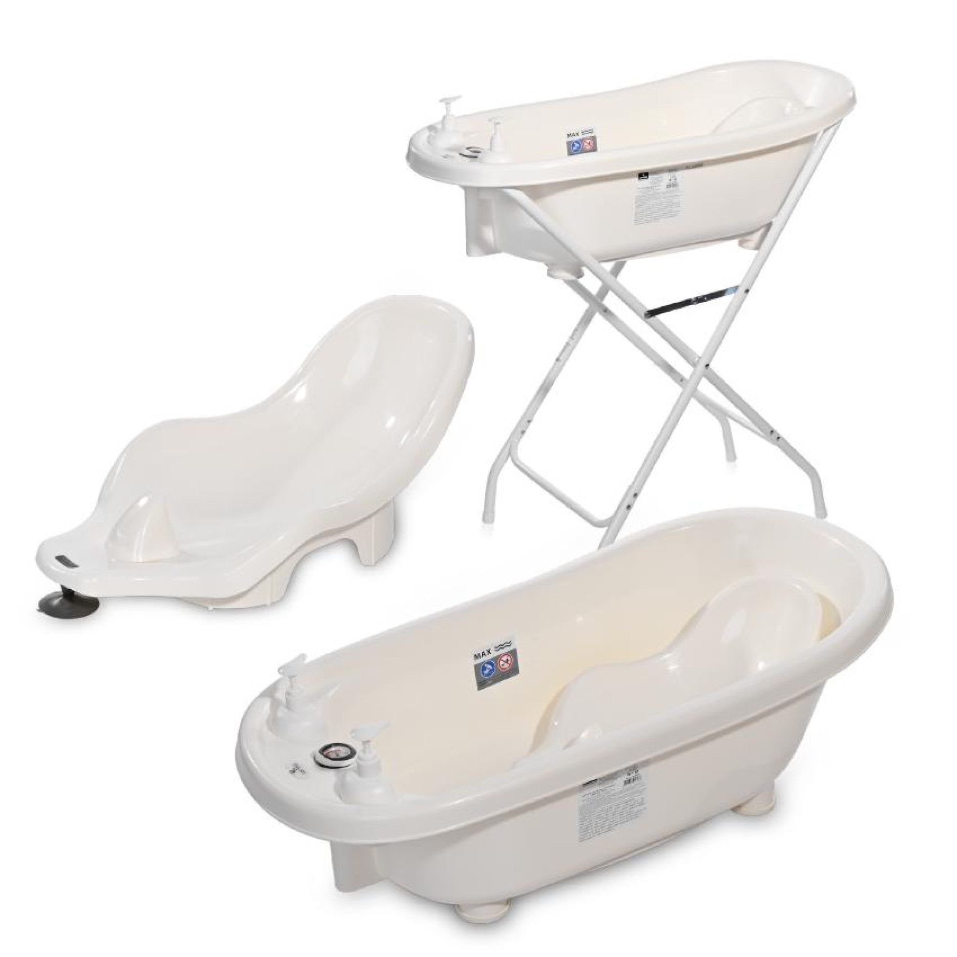 Set cadita 88 cm cu termometru, reductor si accesorii, White - Lorelli 1