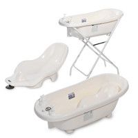 Set cadita 88 cm cu termometru, reductor si accesorii, White - Lorelli