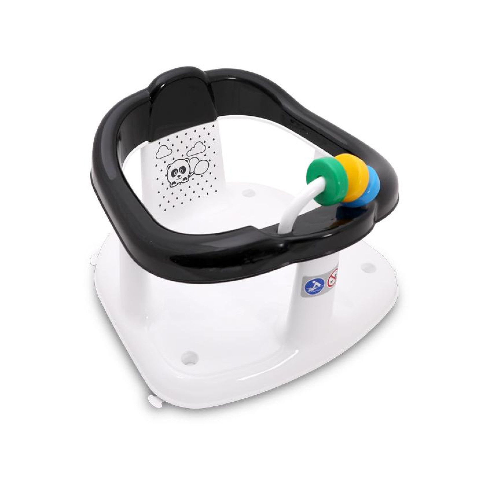 Scaun de baie pentru bebe, antiderapant, Panda, Black - Lorelli 1