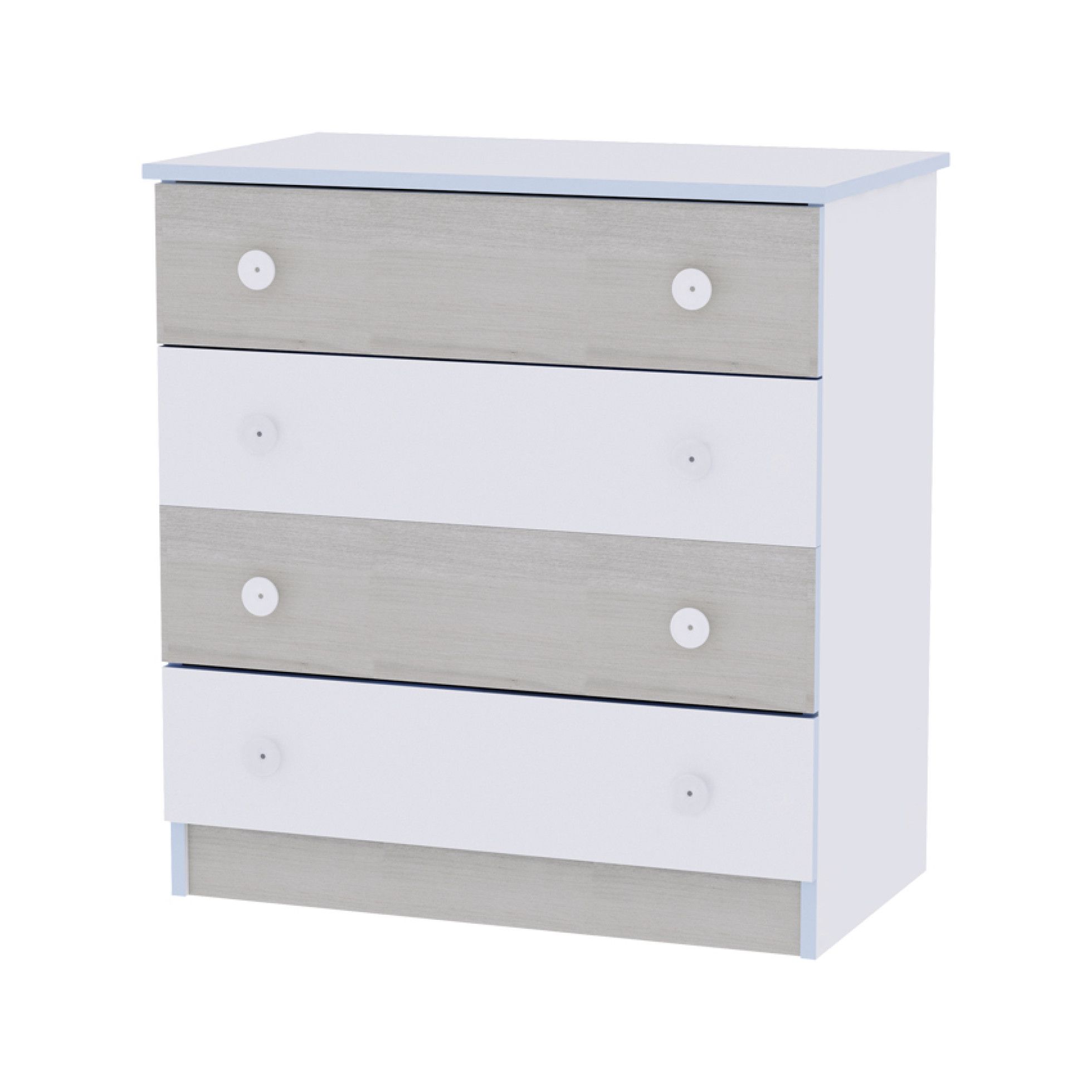 Comoda, White & Blue Elm - Lorelli 1