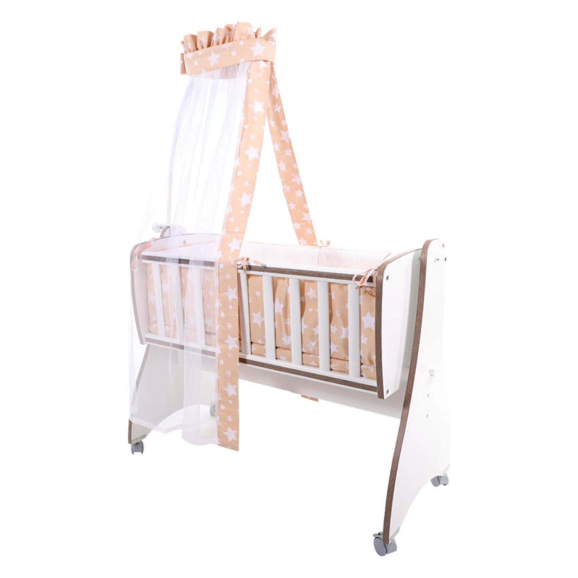 Set pentru patut balansoar FIRST DREAM Ranforce, Beige Stars - Lorelli 1