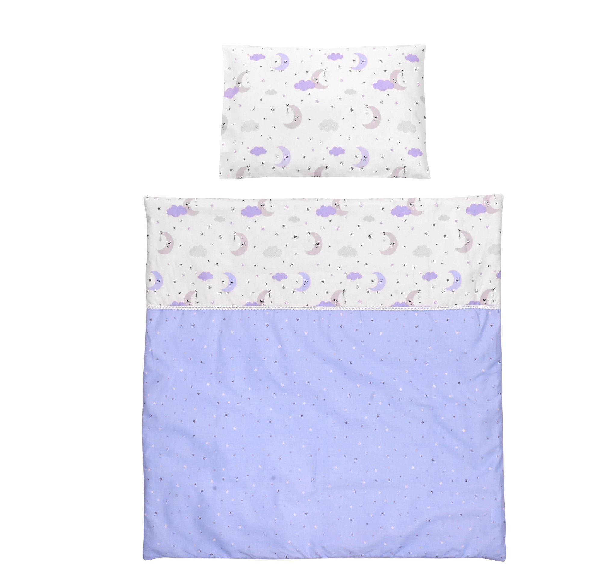 Set pentru patut balansoar FIRST DREAM Ranforce, Moon & Stars Blue - Lorelli 2