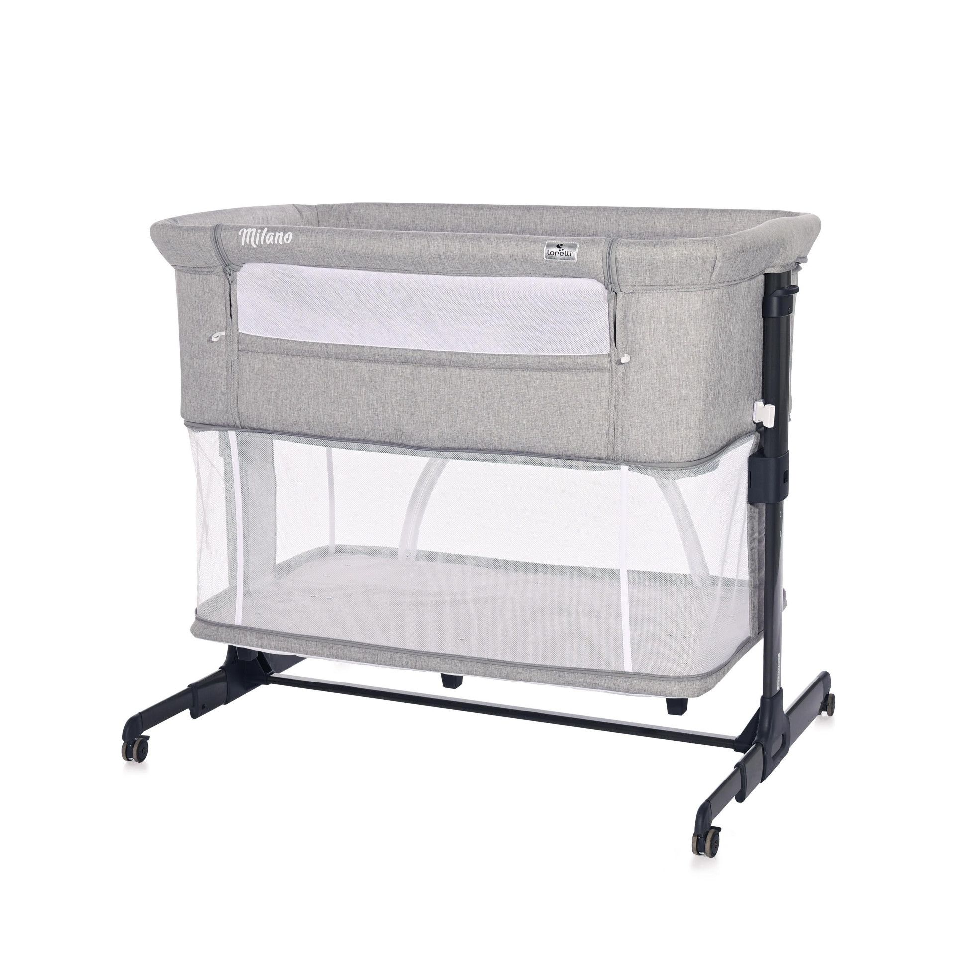 Patut 2 in 1 Co Sleeper, Milano, Grey - Lorelli 1