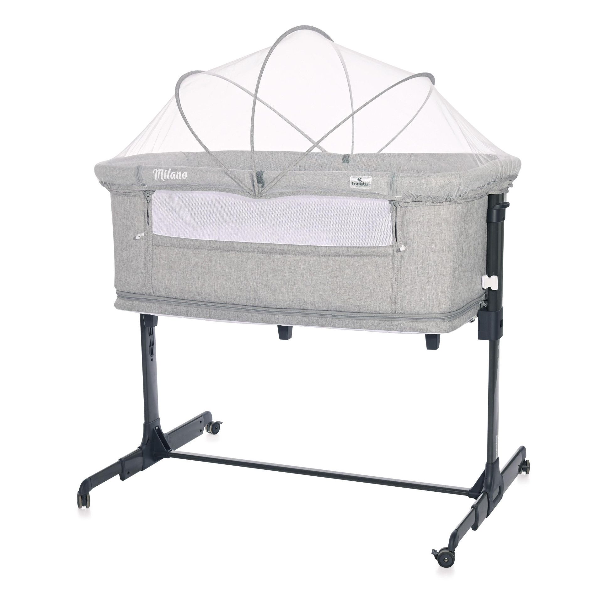 Patut 2 in 1 Co Sleeper, Milano, Grey - Lorelli 5