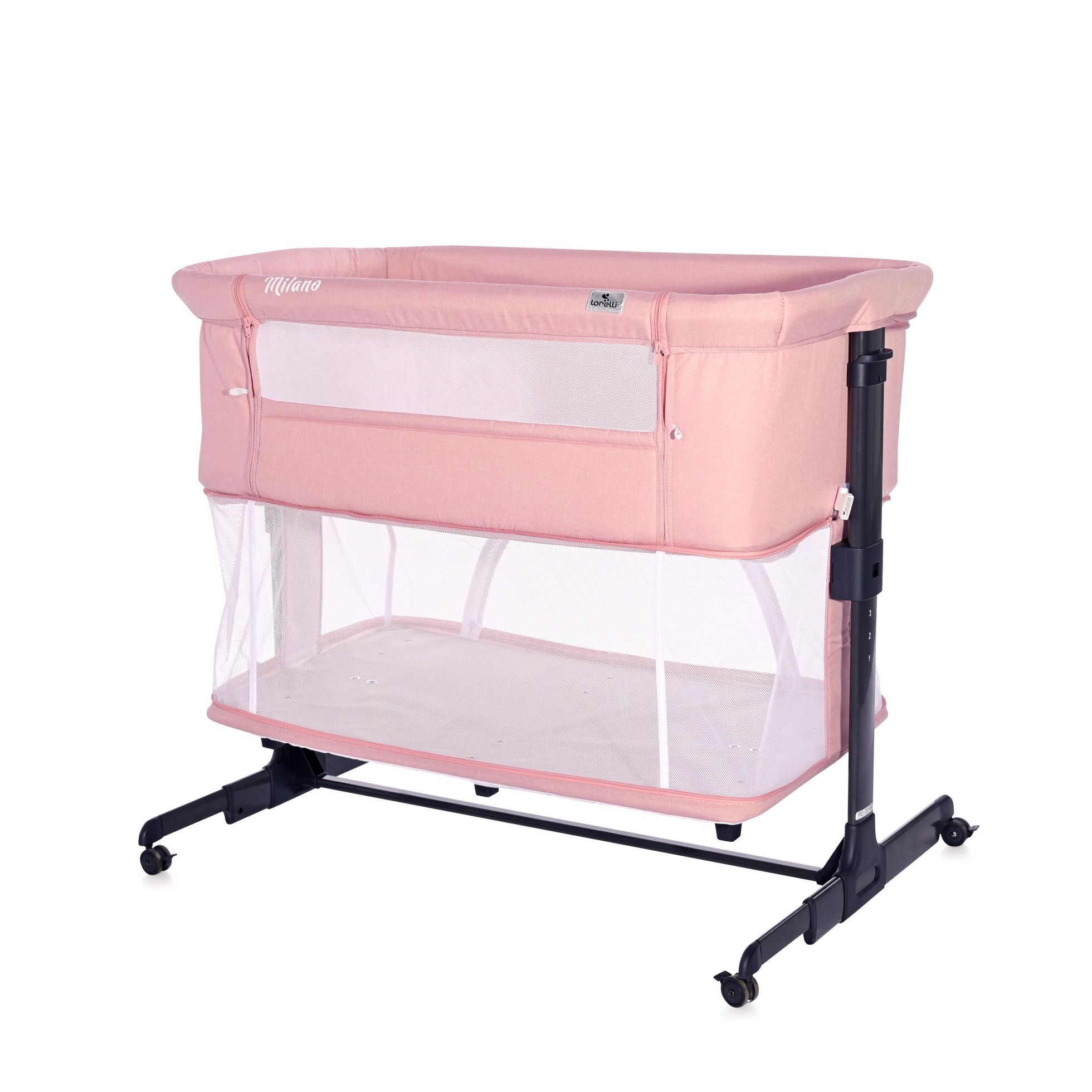 Patut 2 in 1 Co Sleeper, Milano, Pink - Lorelli 1