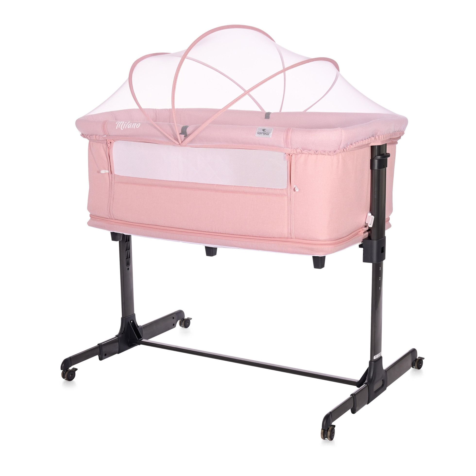 Patut 2 in 1 Co Sleeper, Milano, Pink - Lorelli 4