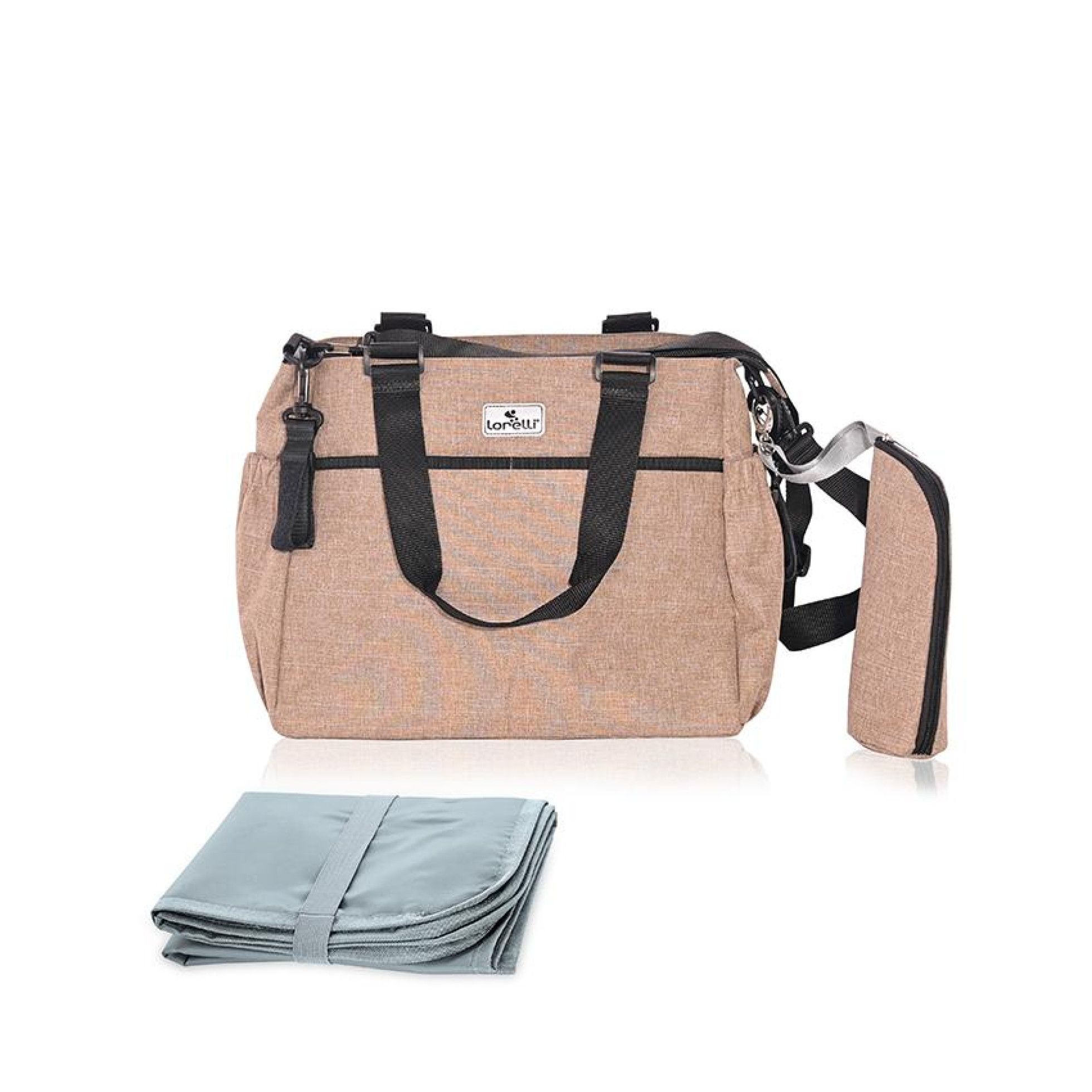 Geanta accesorii bebelusi Maya, compartimentata, Beige - Lorelli 1