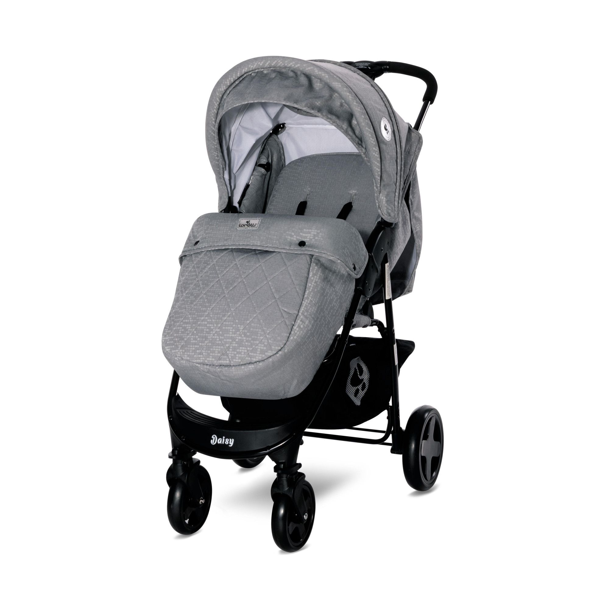 Carucior sport Daisy Basic, cu husa de picioare, Grey - Lorelli 4