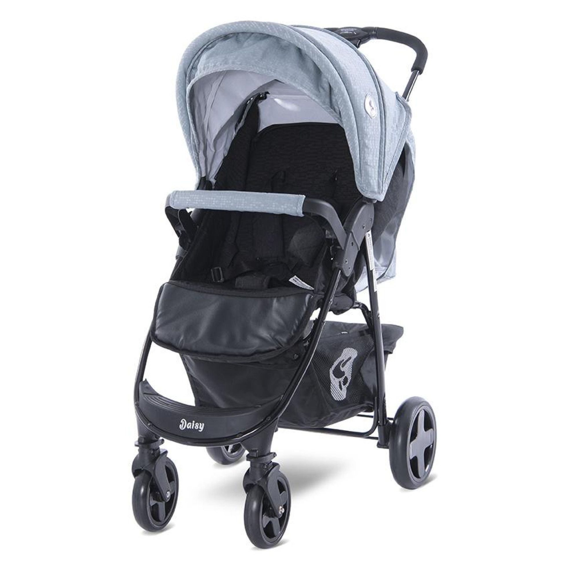 Carucior sport Daisy Basic, cu husa de picioare, Silver Blue - Lorelli 2