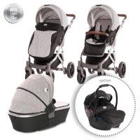 Carucior Set Rimini Premium, cos landou separat, Cool Grey Stars - Lorelli