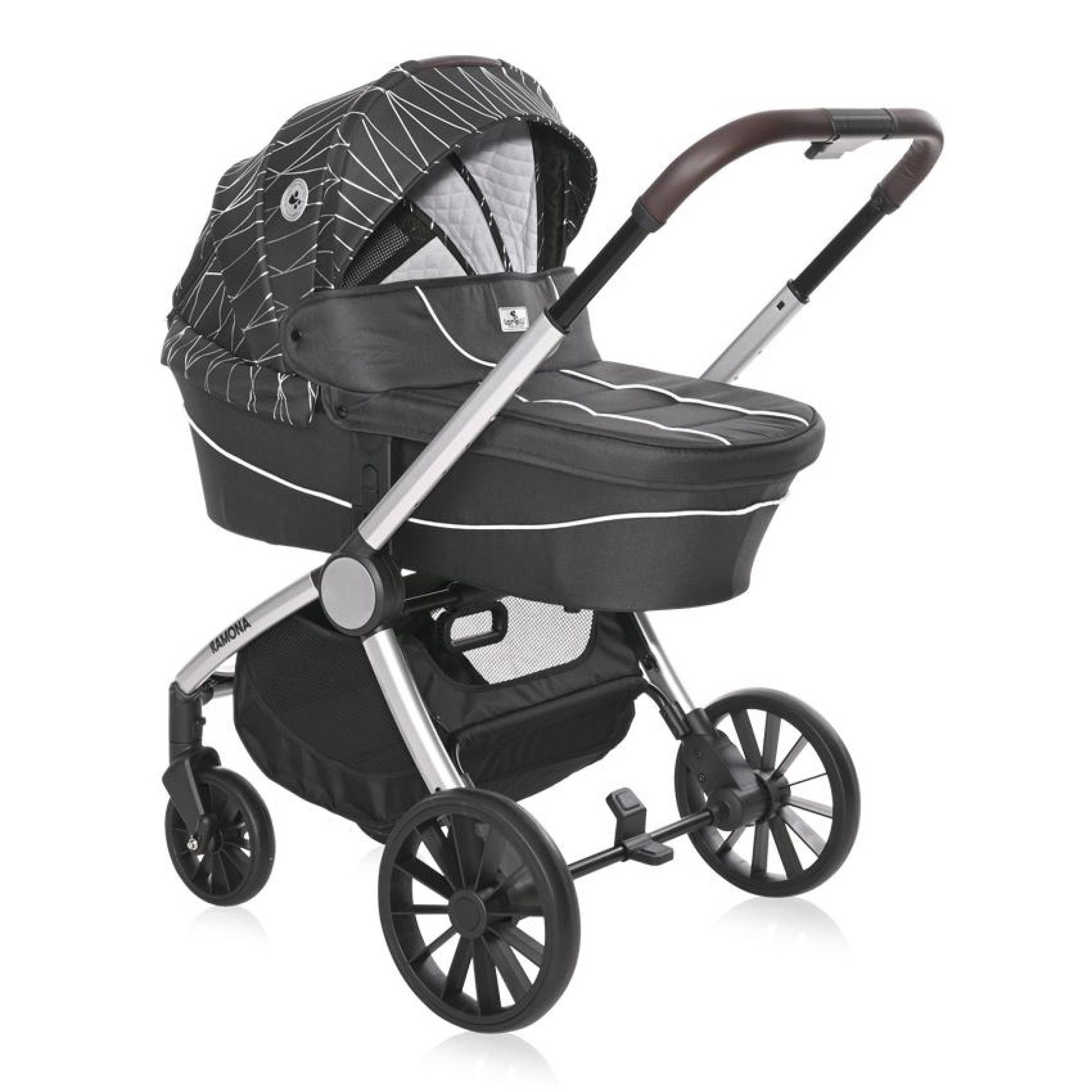 Carucior Set 3 in 1, Ramona, Silver Stripe - Lorelli 1