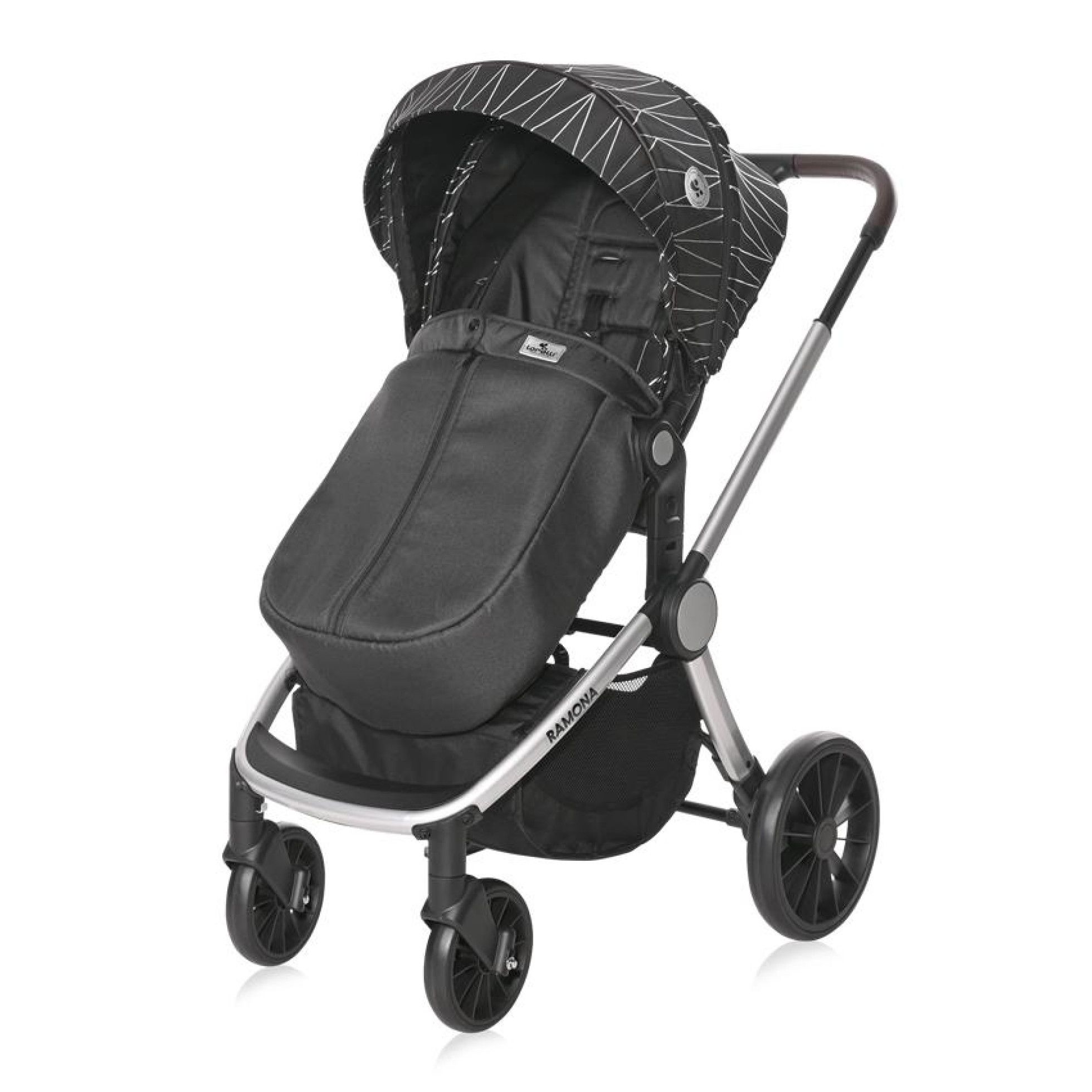 Carucior Set 3 in 1, Ramona, Silver Stripe - Lorelli 5