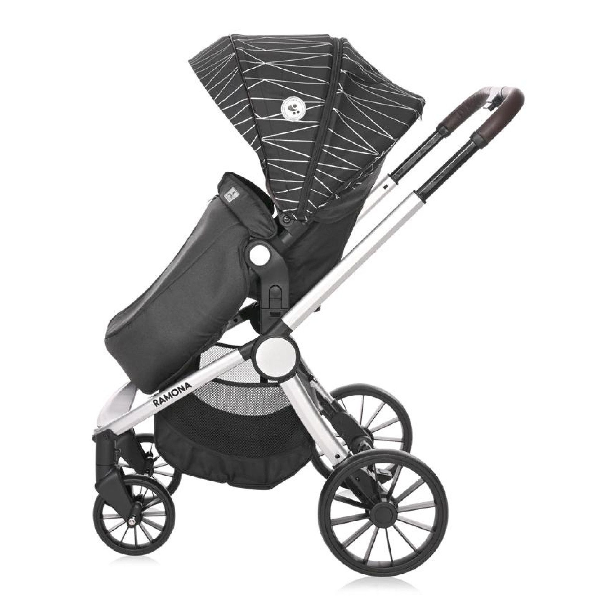 Carucior Set 3 in 1, Ramona, Silver Stripe - Lorelli 6