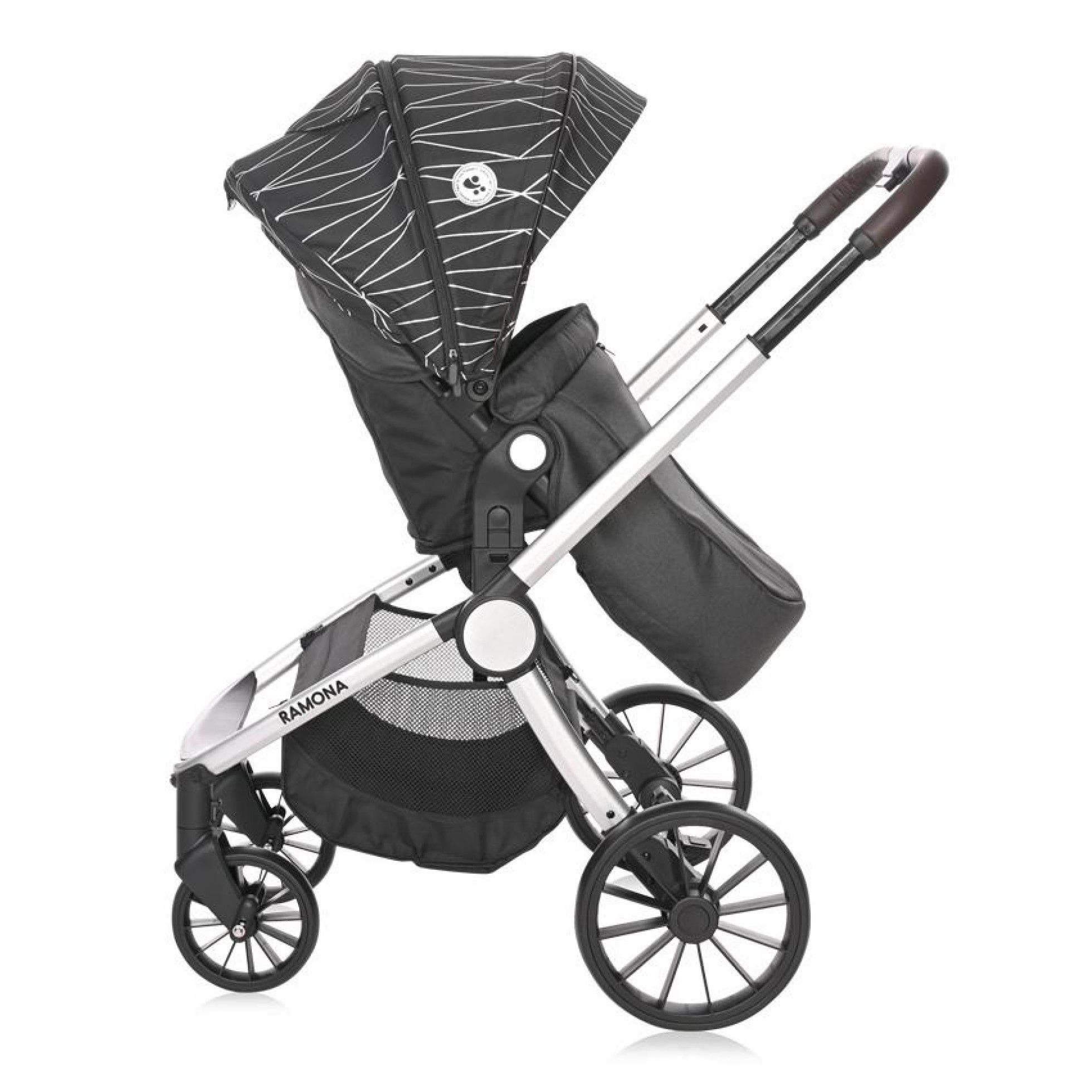 Carucior Set 3 in 1, Ramona, Silver Stripe - Lorelli 7