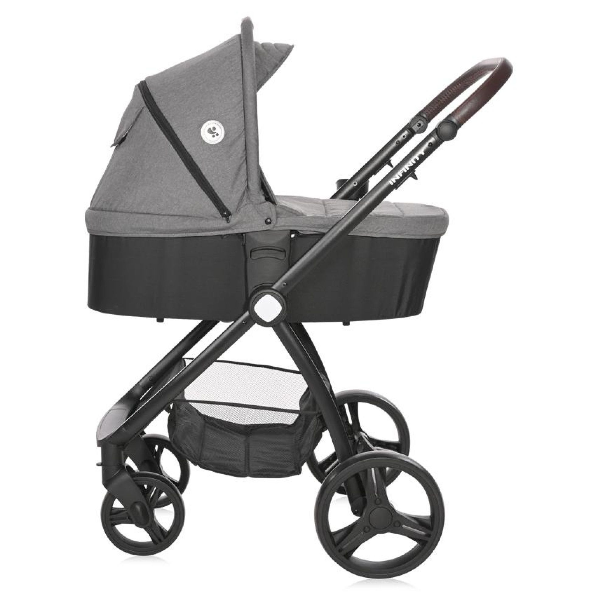 Carucior Set 3 in 1, Infinity, pana la 22 kg, Glacier Grey - Lorelli 3