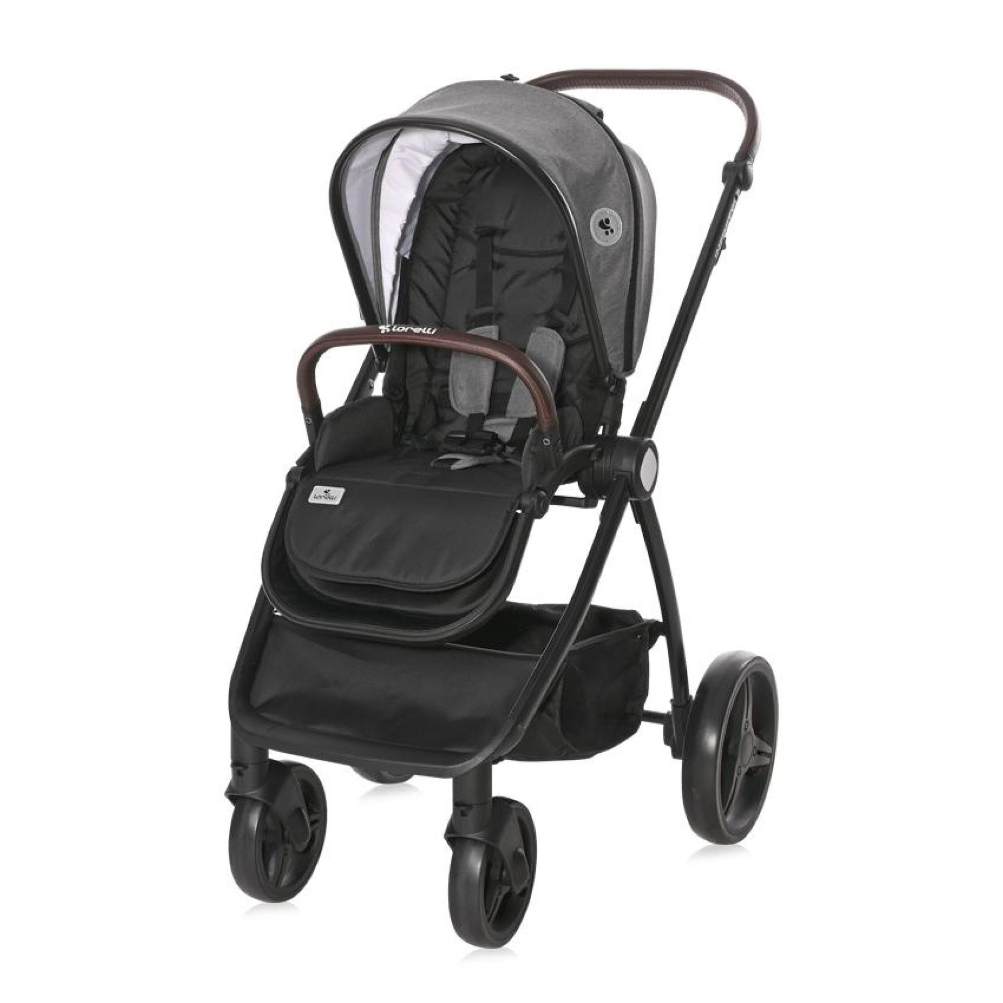 Carucior Set 3 in 1, Infinity, pana la 22 kg, Glacier Grey - Lorelli 5