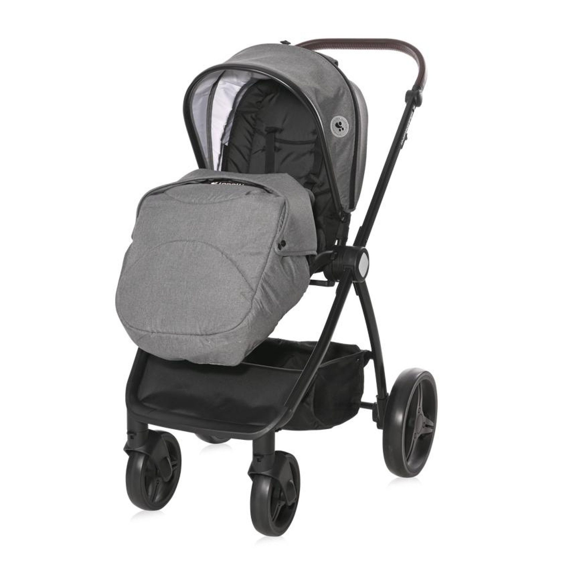 Carucior Set 3 in 1, Infinity, pana la 22 kg, Glacier Grey - Lorelli 6