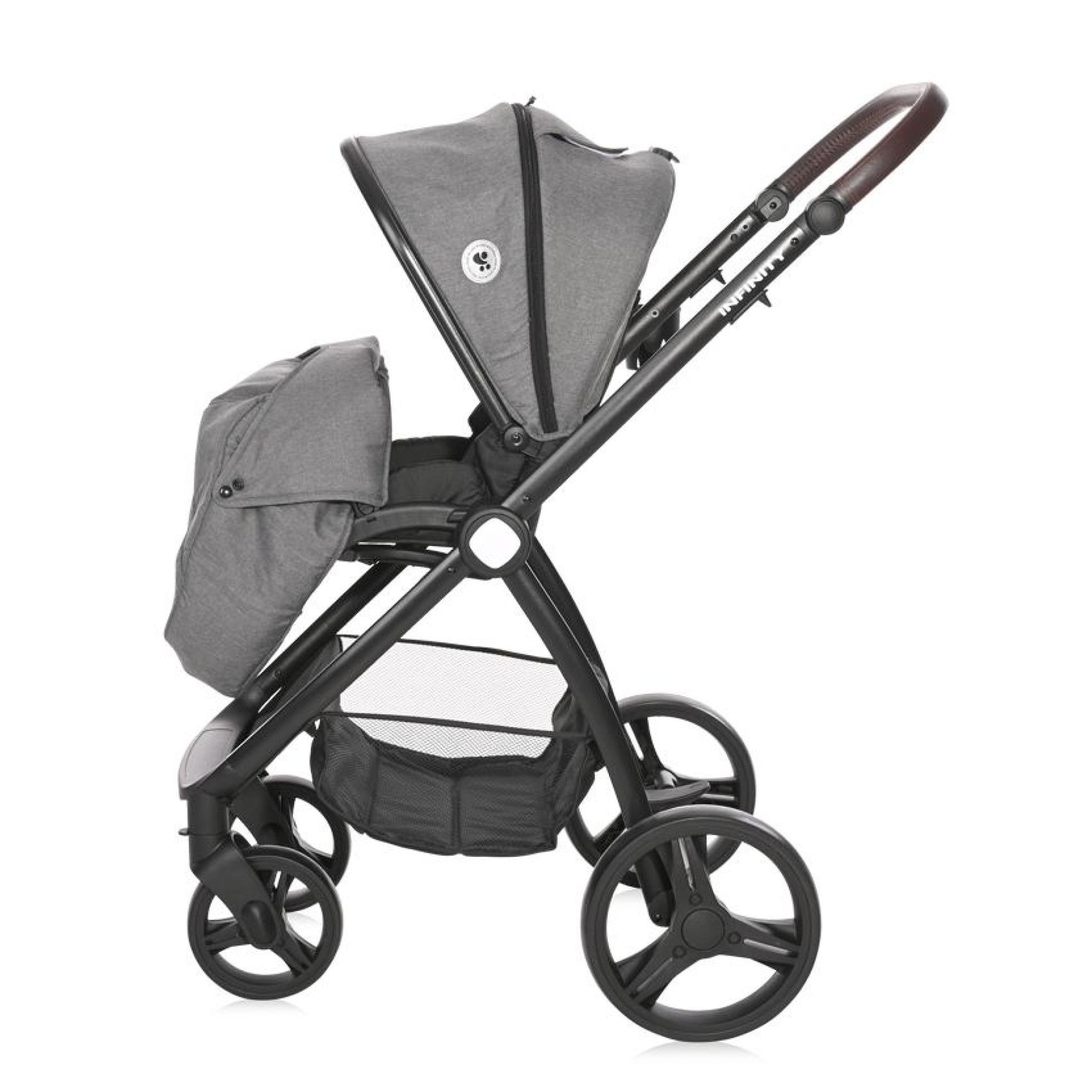 Carucior Set 3 in 1, Infinity, pana la 22 kg, Glacier Grey - Lorelli 7