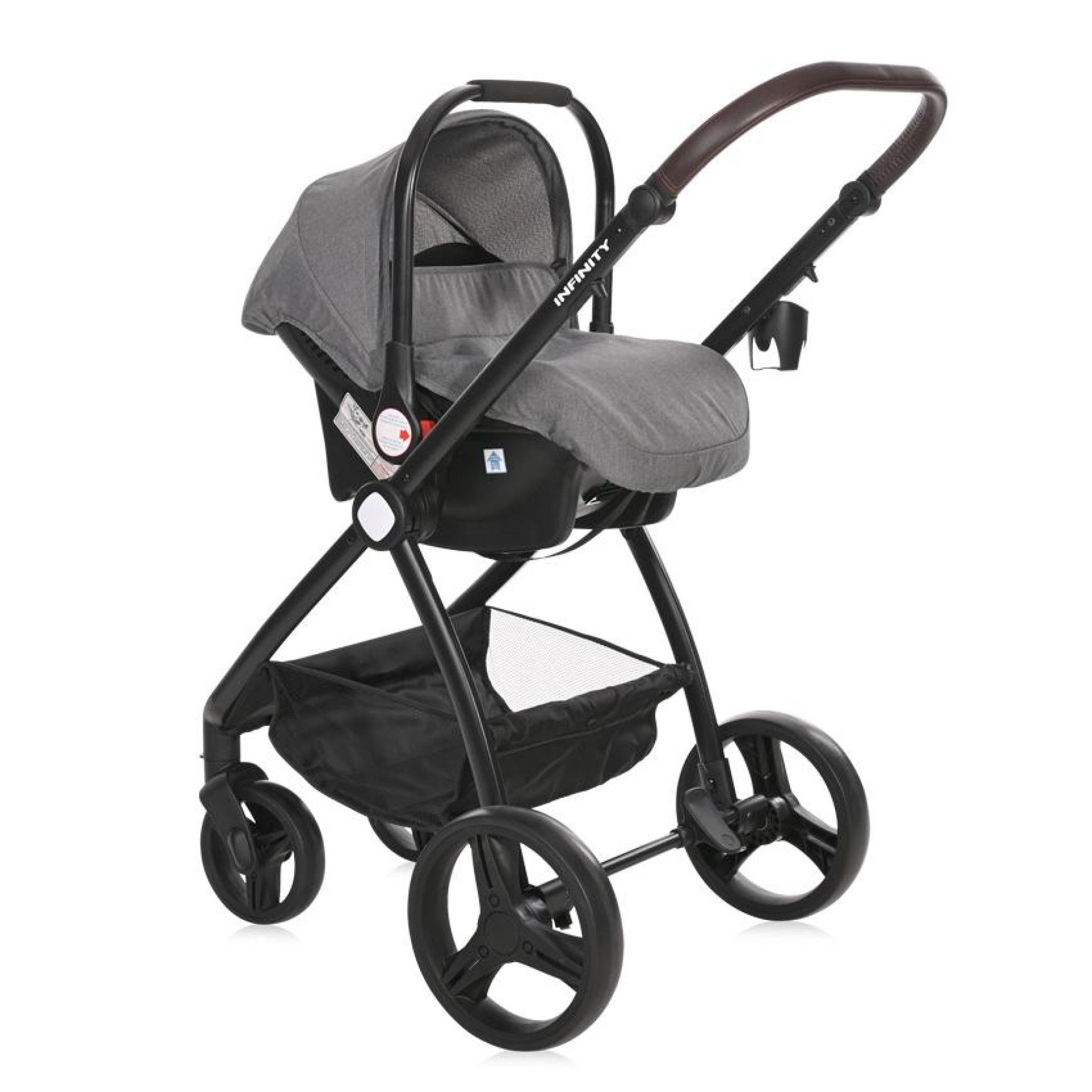 Carucior Set 3 in 1, Infinity, pana la 22 kg, Glacier Grey - Lorelli 9