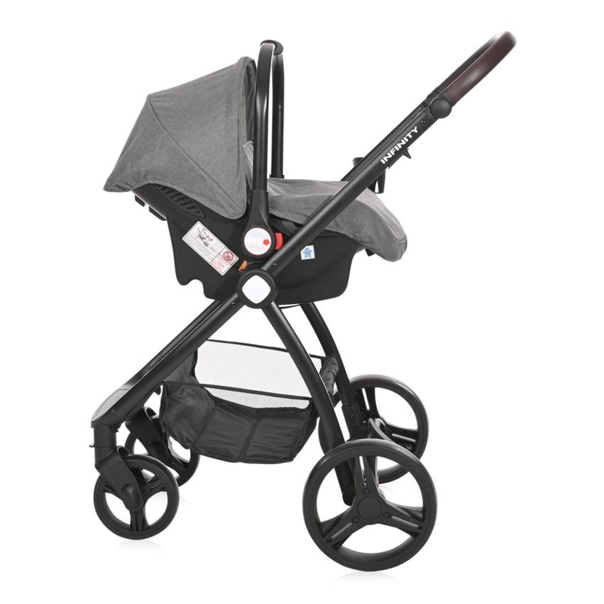 Carucior Set 3 in 1, Infinity, pana la 22 kg, Glacier Grey - Lorelli 10