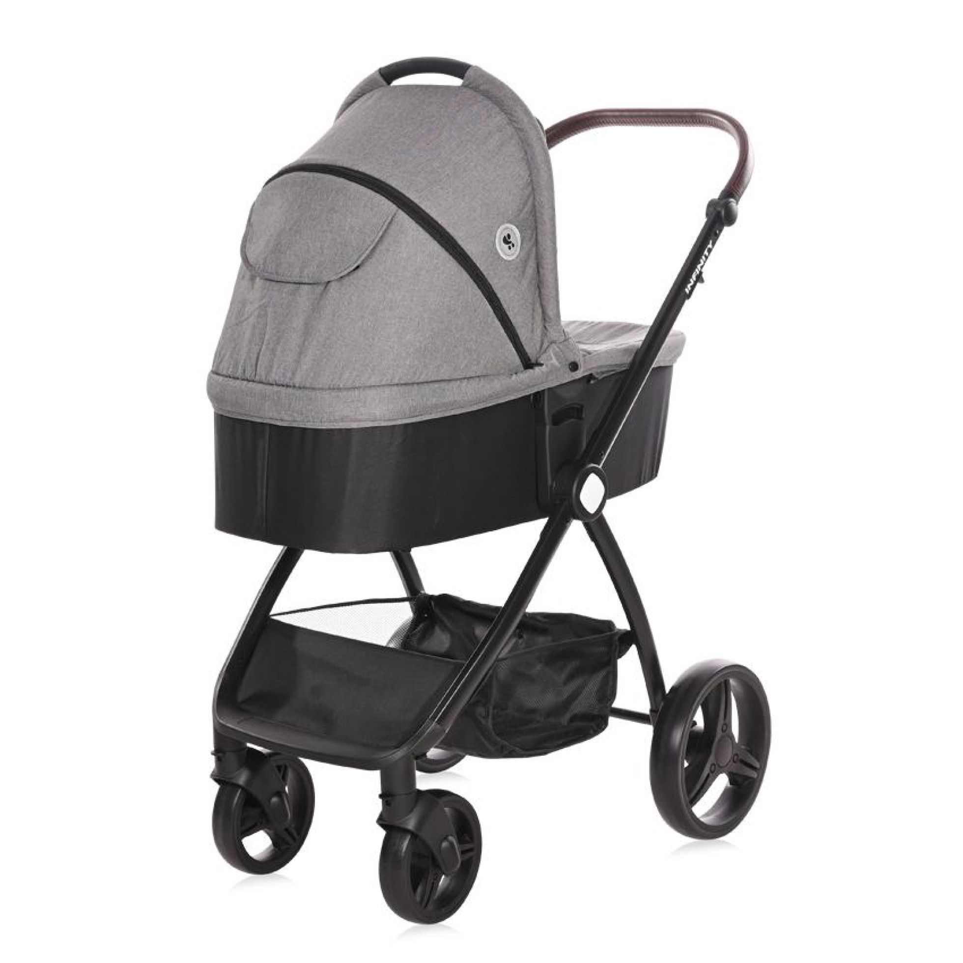 Carucior Set 3 in 1, Infinity, pana la 22 kg, Glacier Grey - Lorelli 12