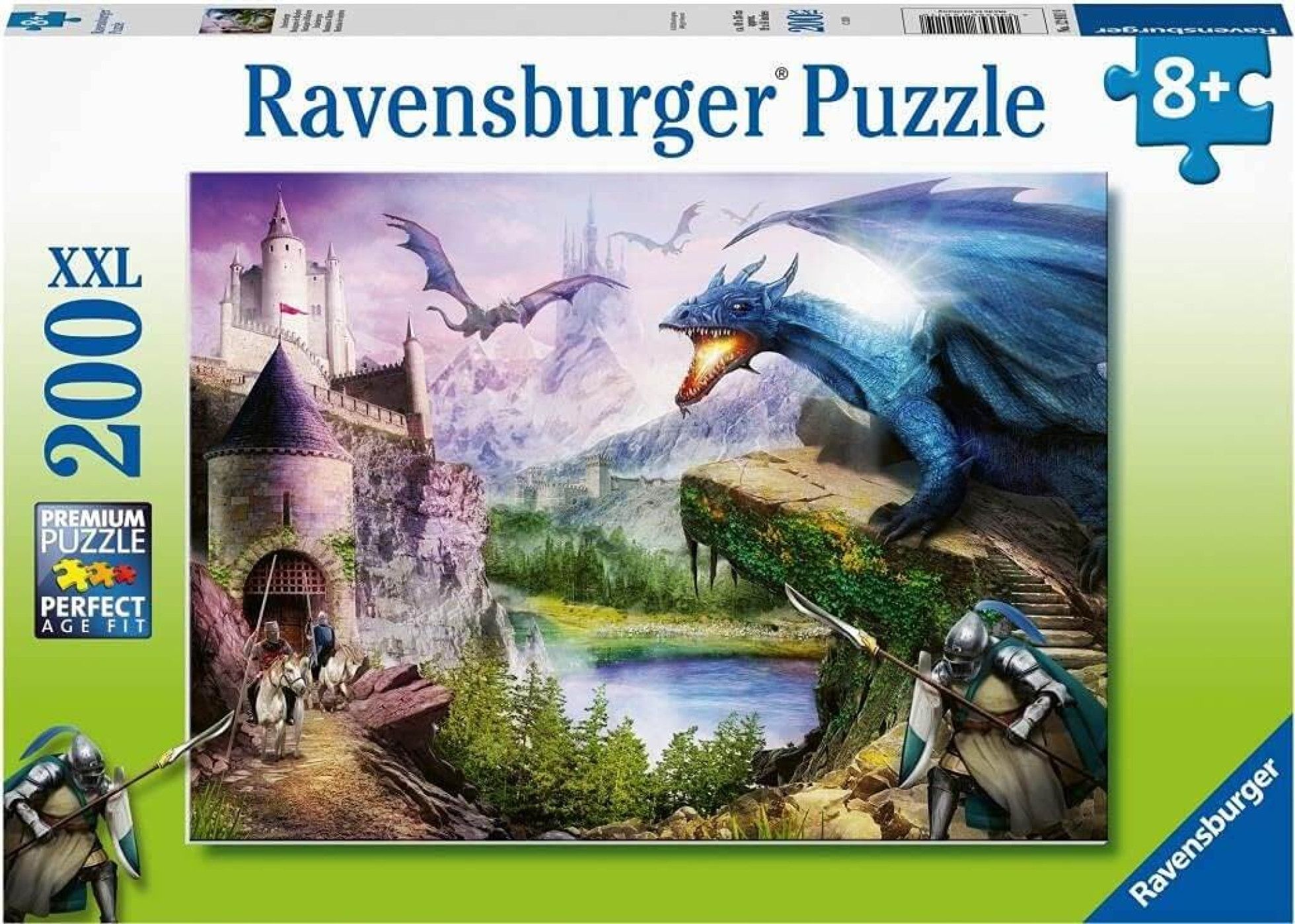 Puzzle Castel si Dragoni, 200 piese - Ravensburger 1