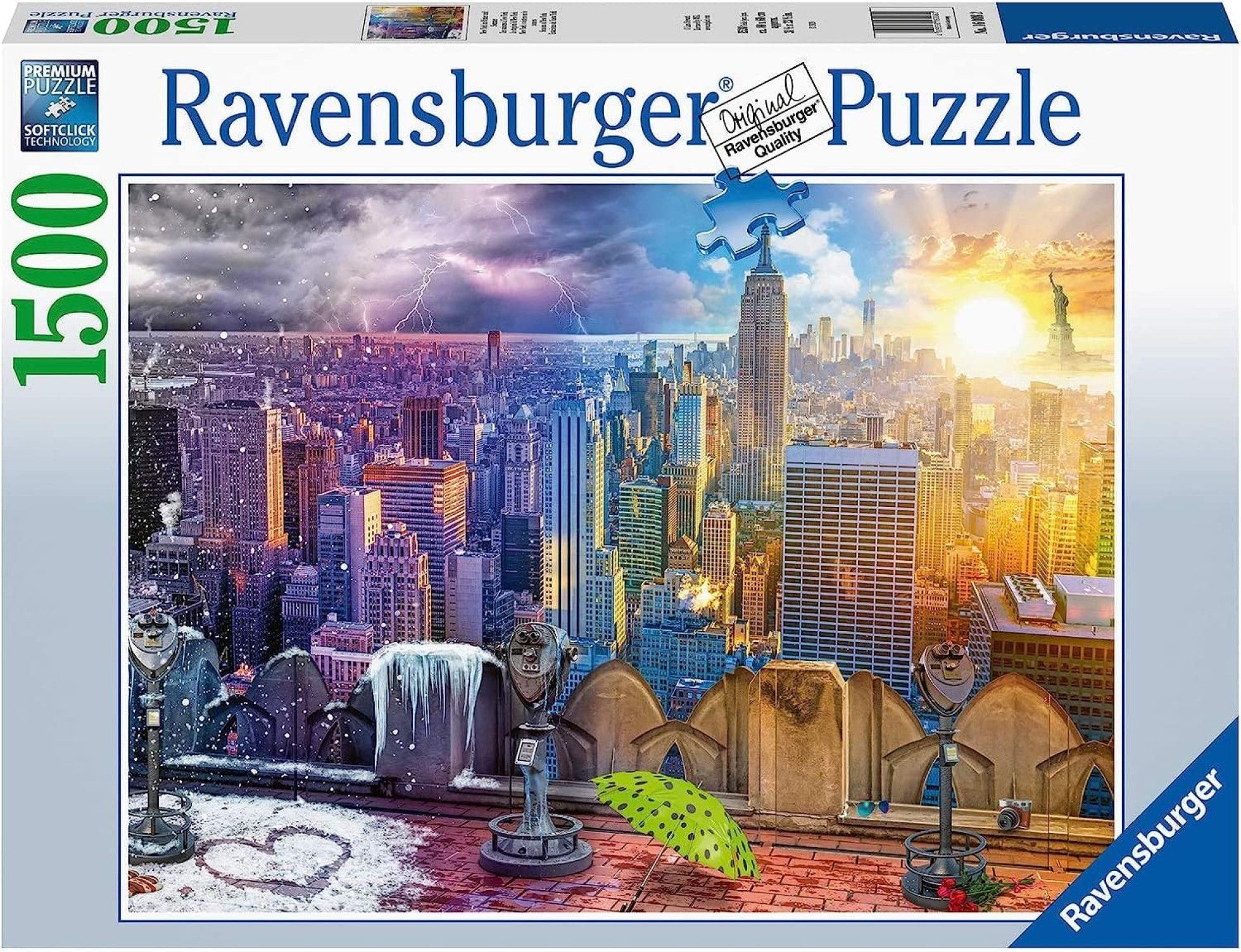 Puzzle 4 anotimpuri New York 1500 piese - Ravensburger 1