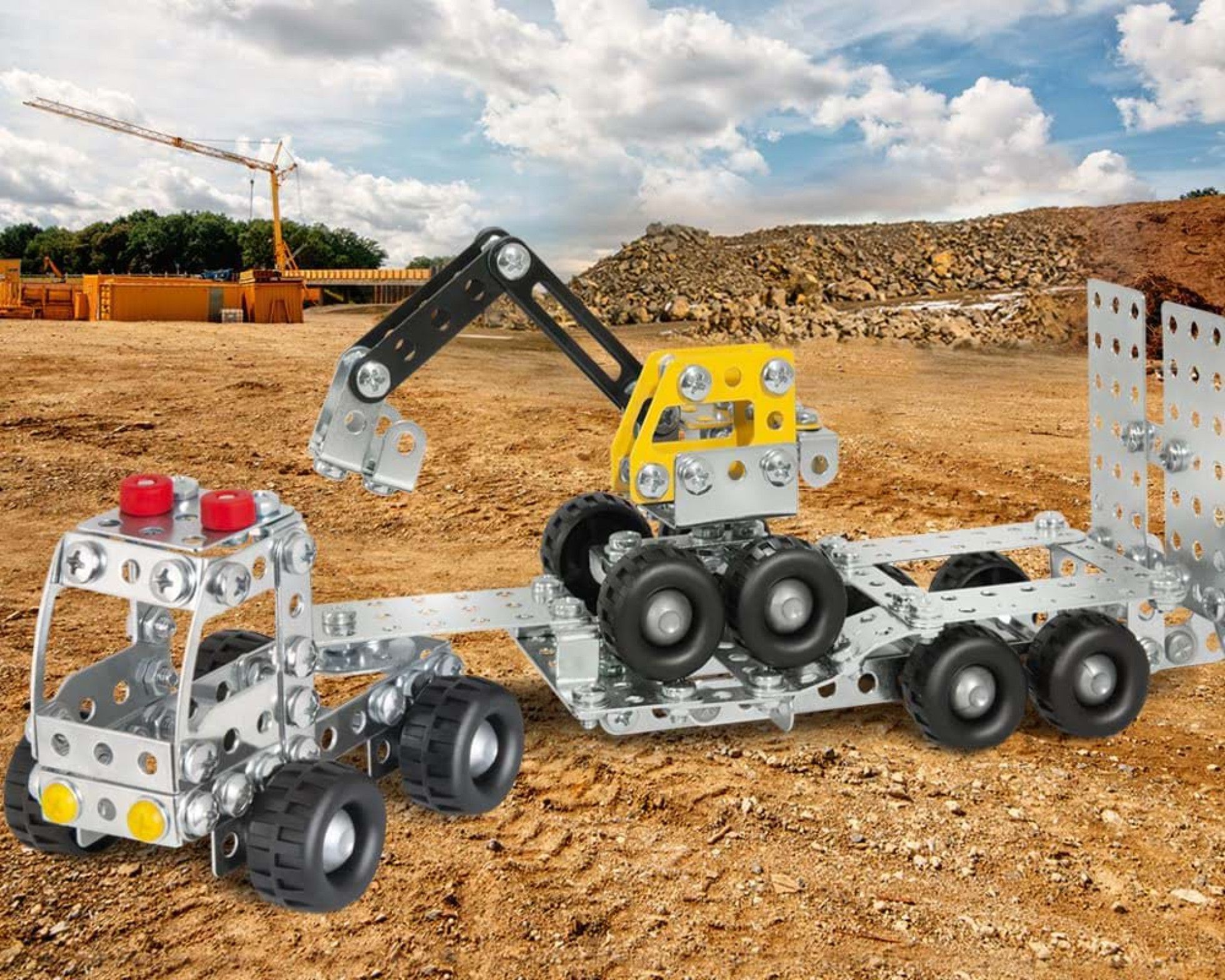 Camion cu remorca si excavator - Eitech 5