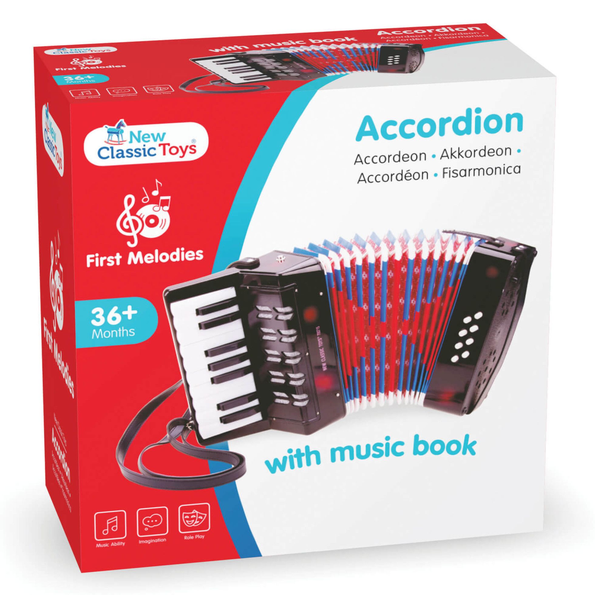 Acordeon mare Negru - New Classic Toys 7