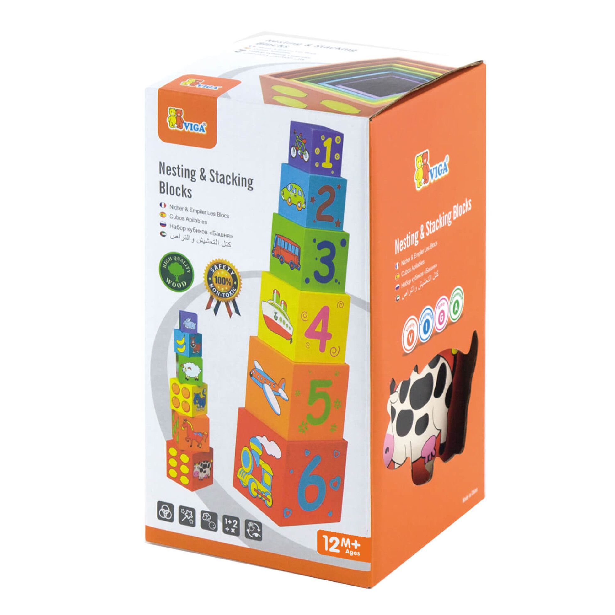 Cuburi de lemn Viga Toys - New Classic Toys 5