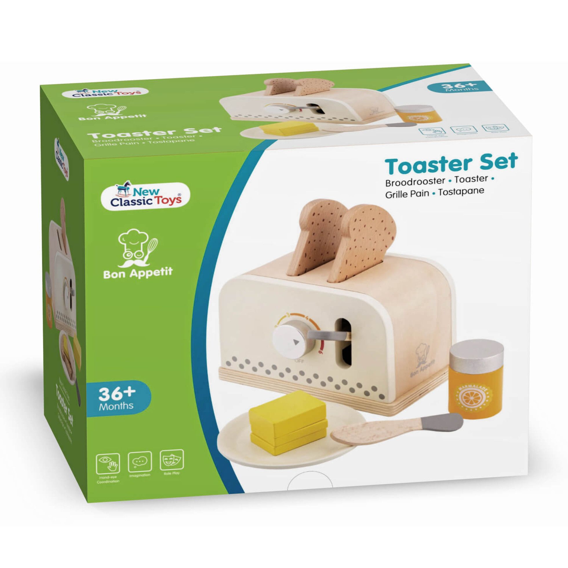 Set toaster Alb - New Classic Toys 6