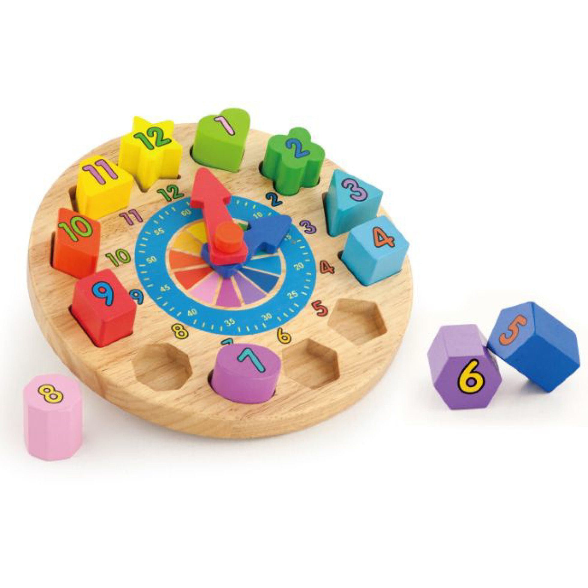 Puzzle din lemn Ceas Viga Toys - New Classic Toys 3