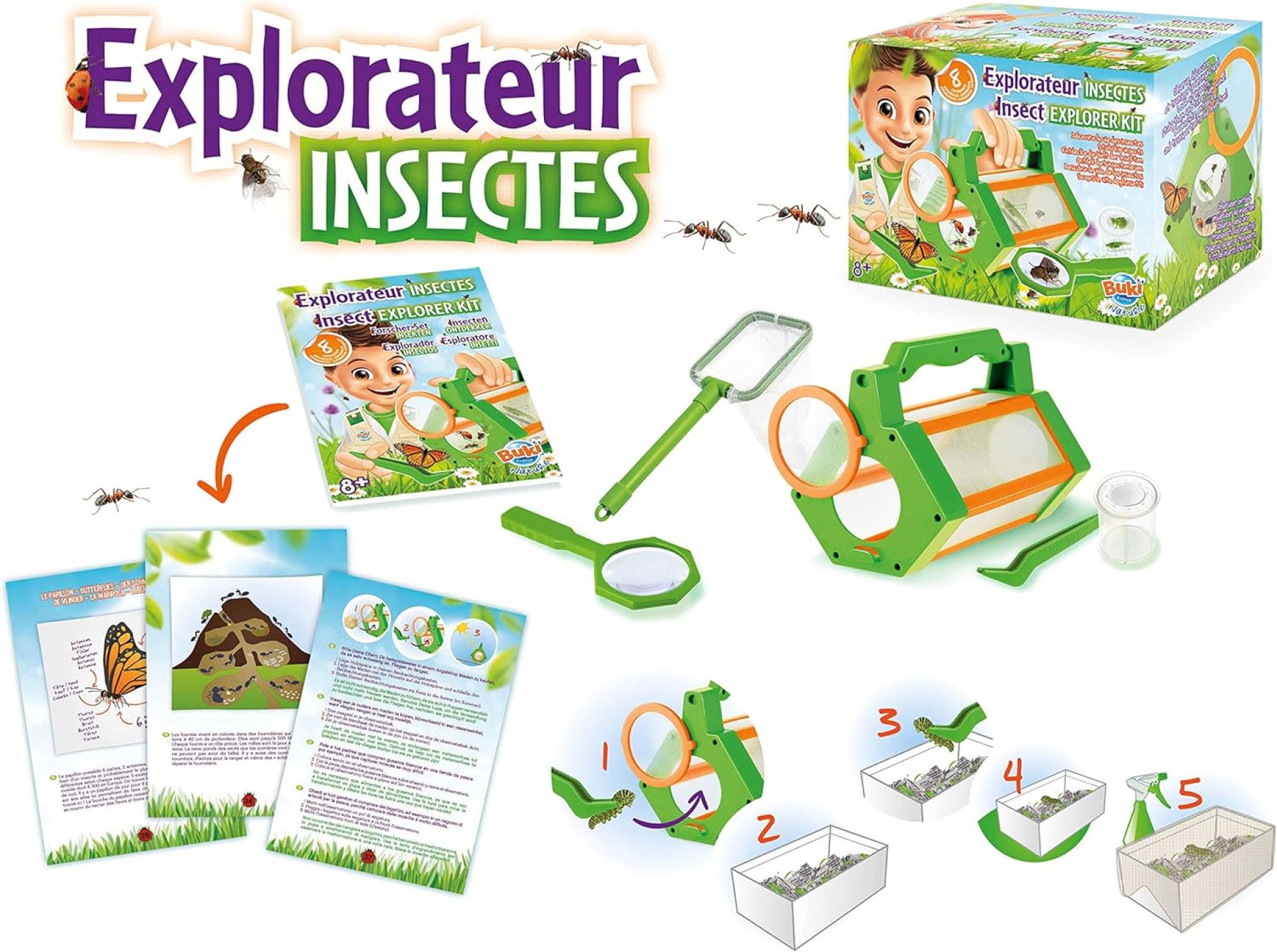 Exploratorul de insecte cu 8 experimente - BUKI France 2