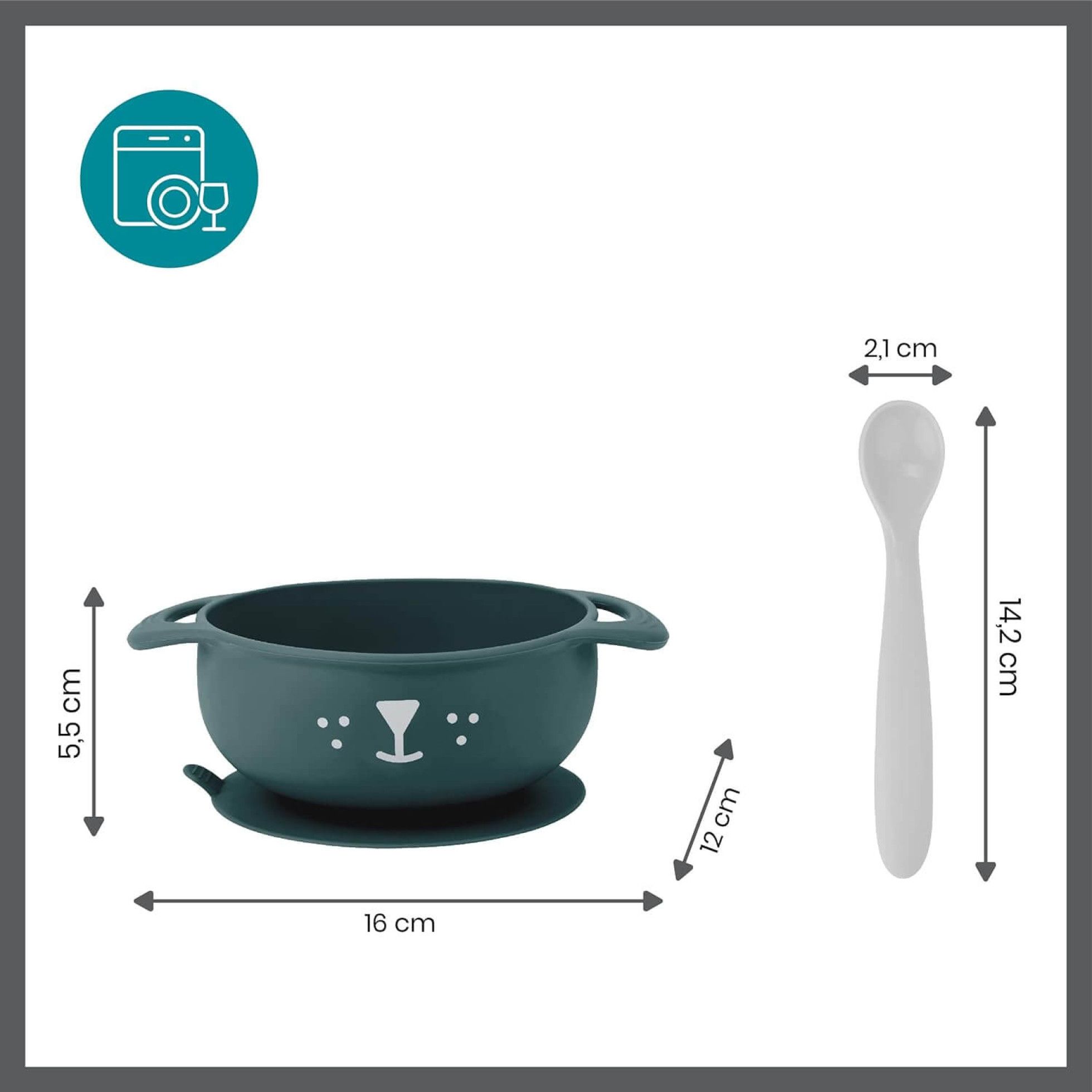 Set de hranire Taste ISY din silicon Catelus - Babymoov 5