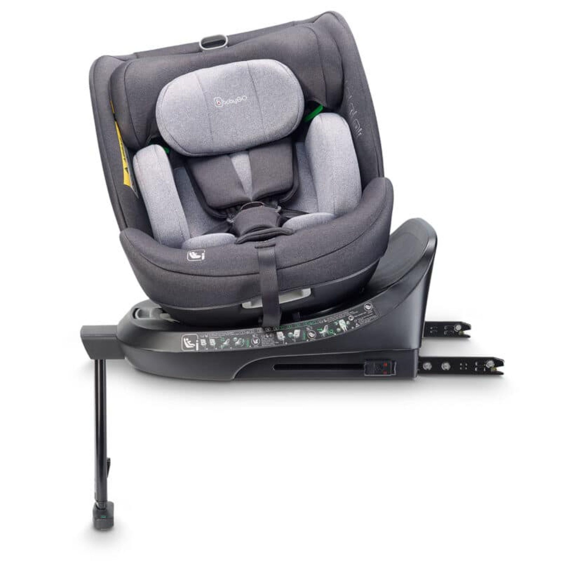 Scaun auto rotativ cu isofix MOVE360 Grey - Babygo 3