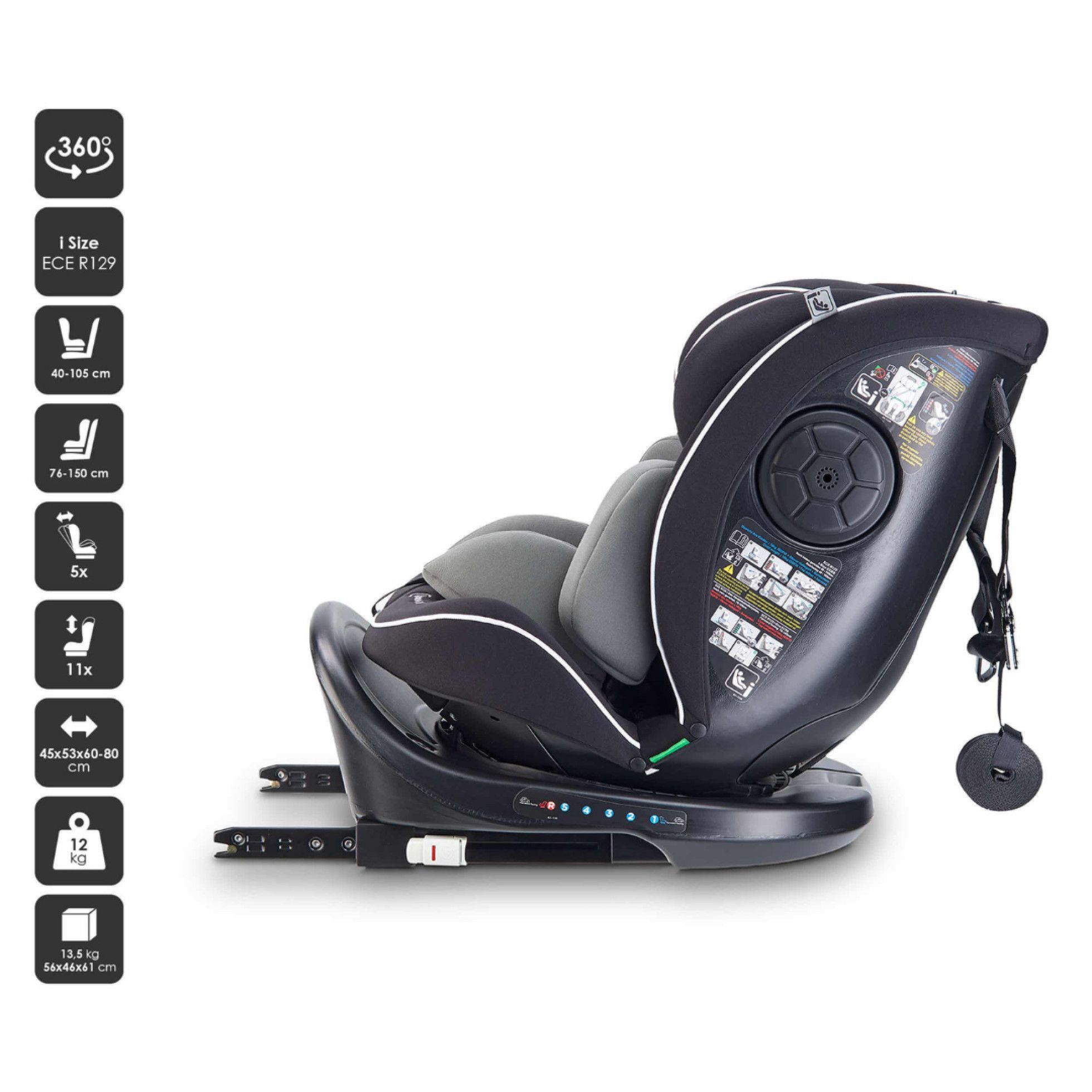 Scaun auto Nova2 Black - Babygo 8