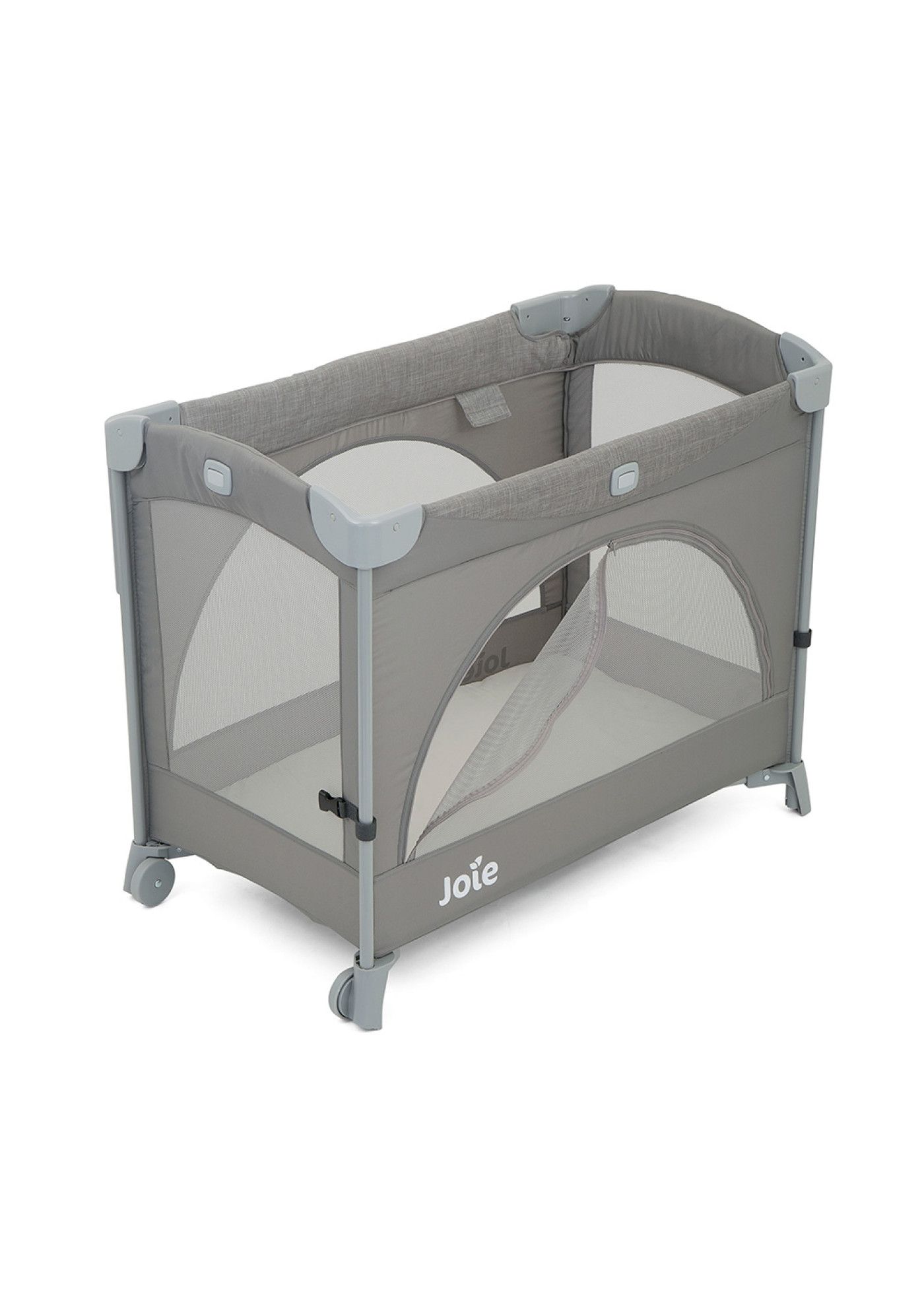 Patut pliant pentru cosleeping Kubbie Foggy Gray - Joie 9