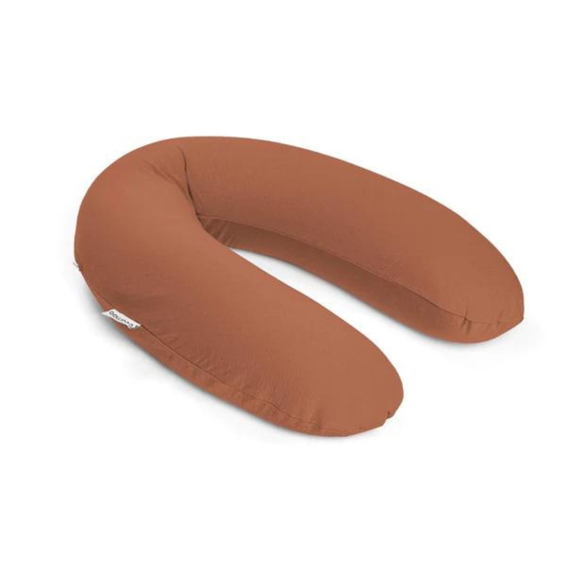 Perna mare pentru gravide si bebelusi 3 in 1 din bumbac organic Buddy Tetra Jersey Terracotta - Doomoo 1