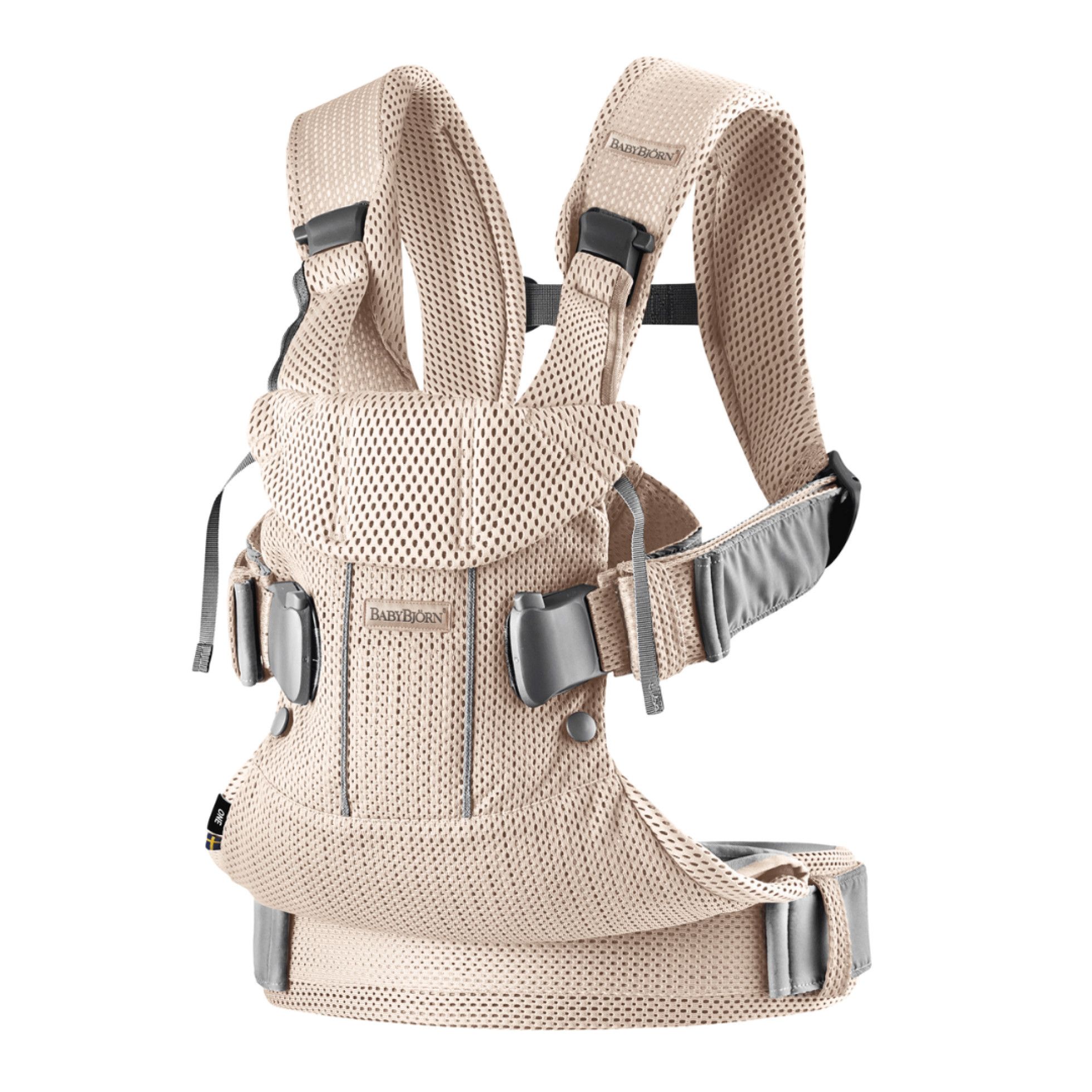 Marsupiu anatomic One Air Pearly Pink 3D Mesh - BabyBjorn 1