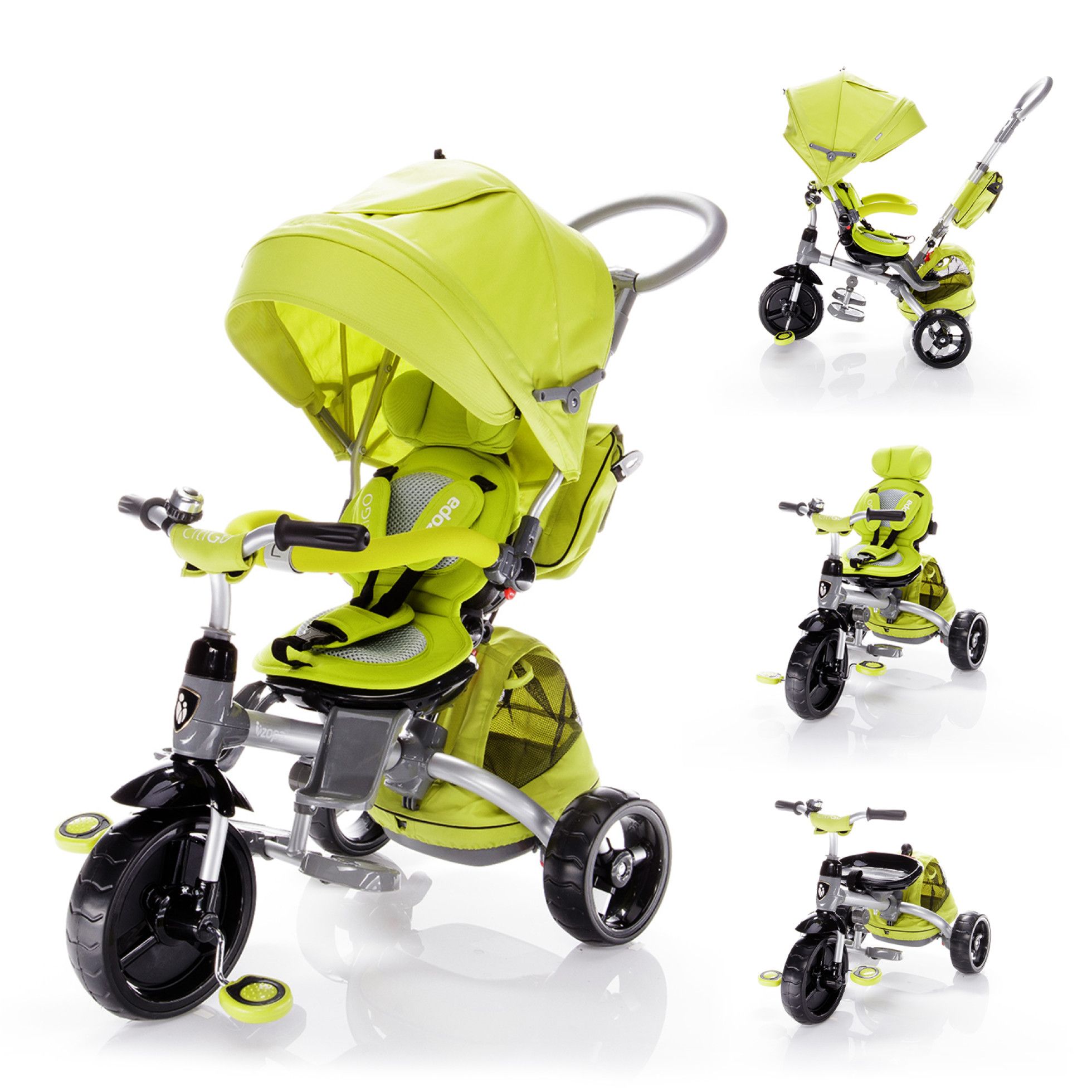 Tricicleta multifunctionala Citigo Kiwi Green - Zopa 8