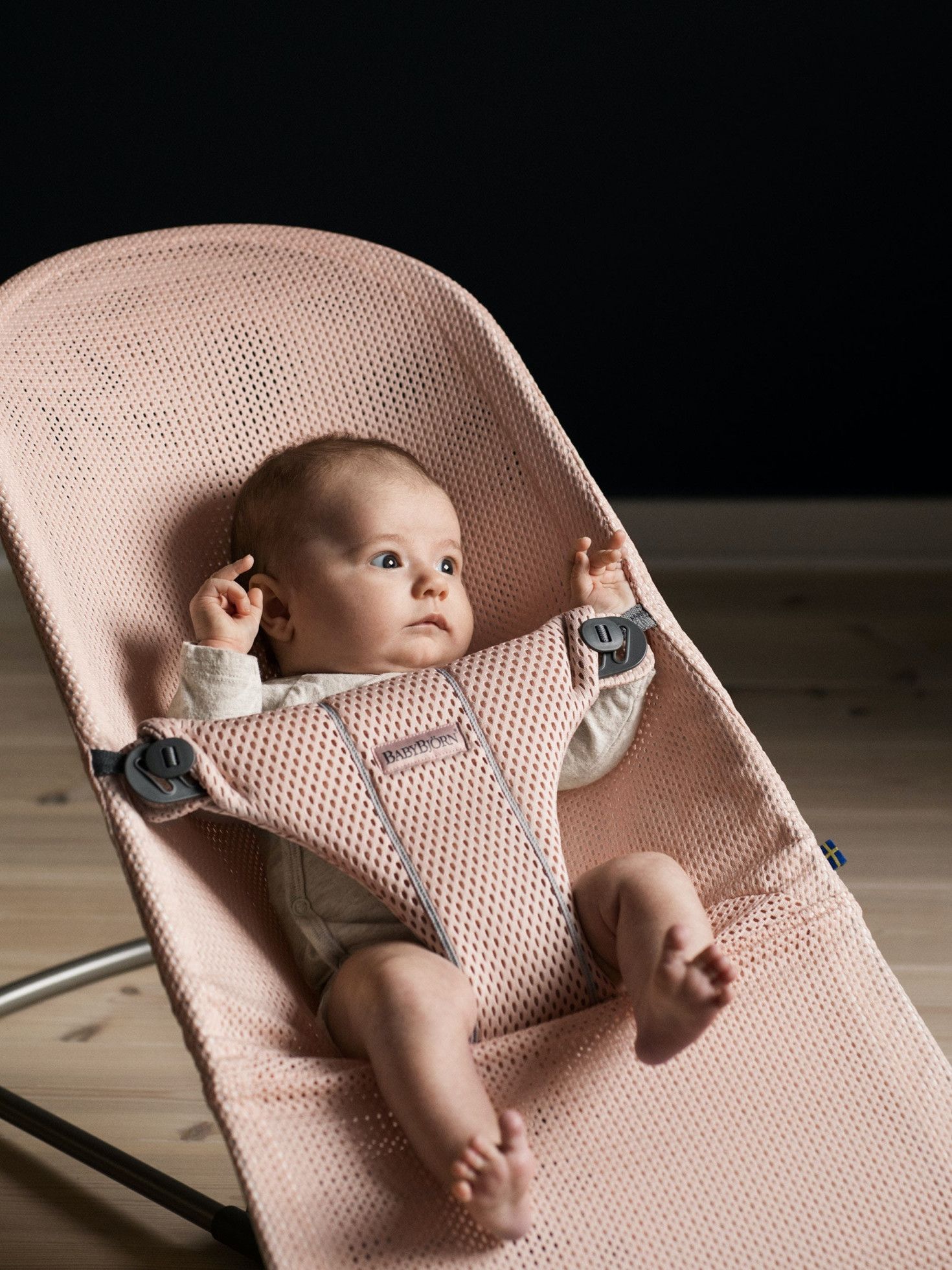 Balansoar Bliss Pearly Pink Mesh - BabyBjorn 3