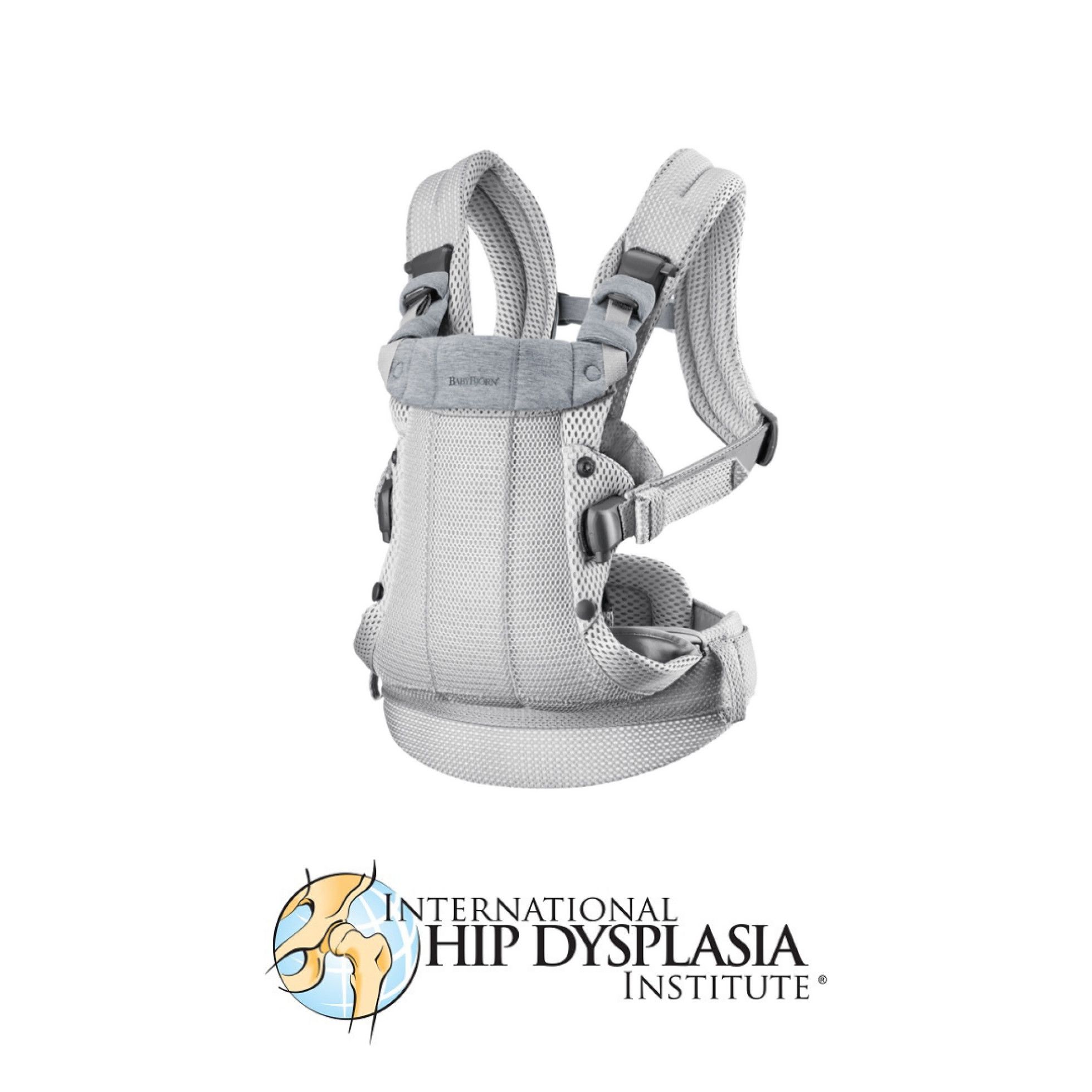 Marsupiu anatomic cu multiple pozitii de purtare editie limitata colectia Harmony 3D Mesh Silver - BabyBjorn 10