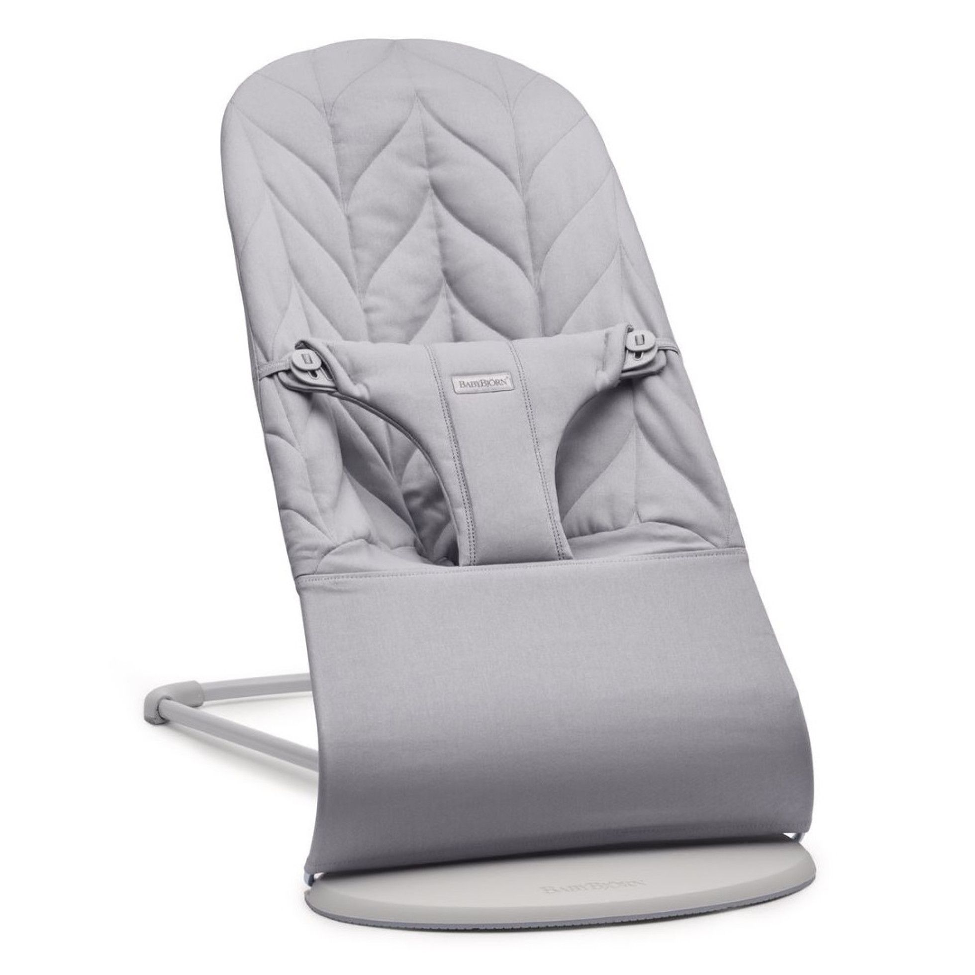 Balansoar Bliss Light Grey din tesatura matlasata cu aspect delicat de petala - BabyBjorn 1