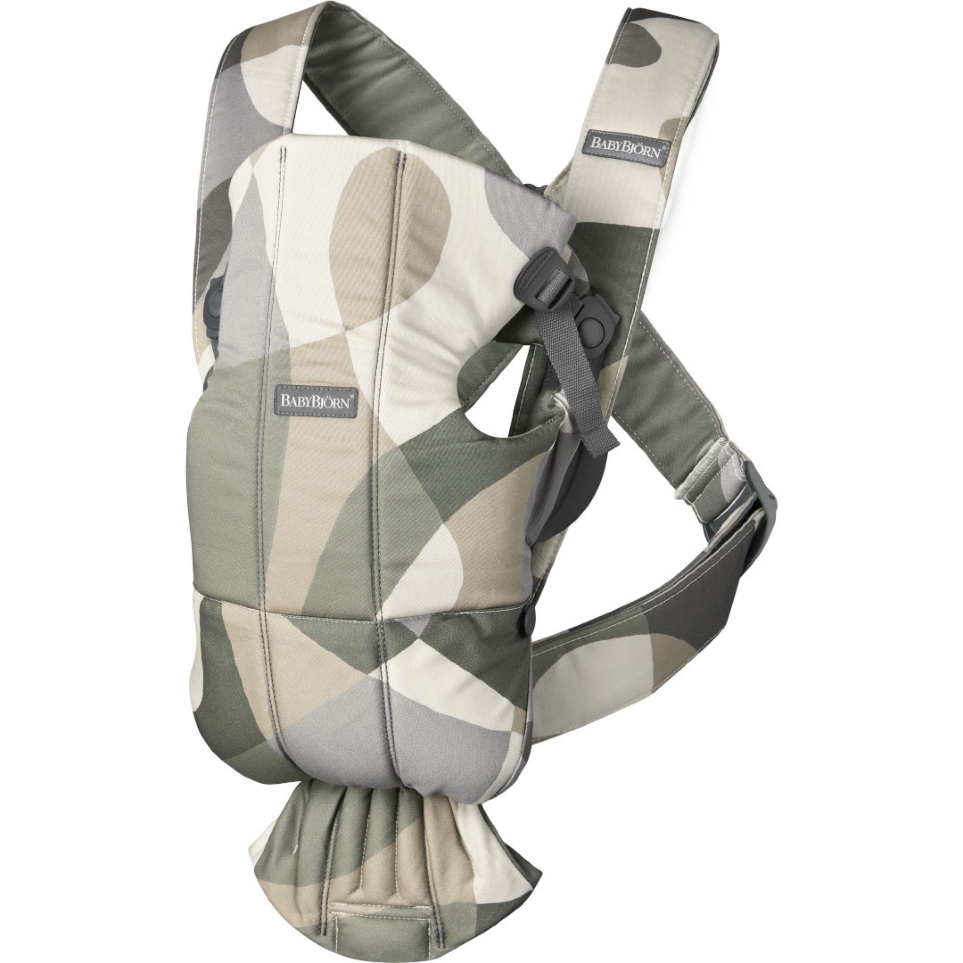 Marsupiu anatomic cu multiple pozitii de purtare Mini Khaki/Green Bumbac - BabyBjorn 1